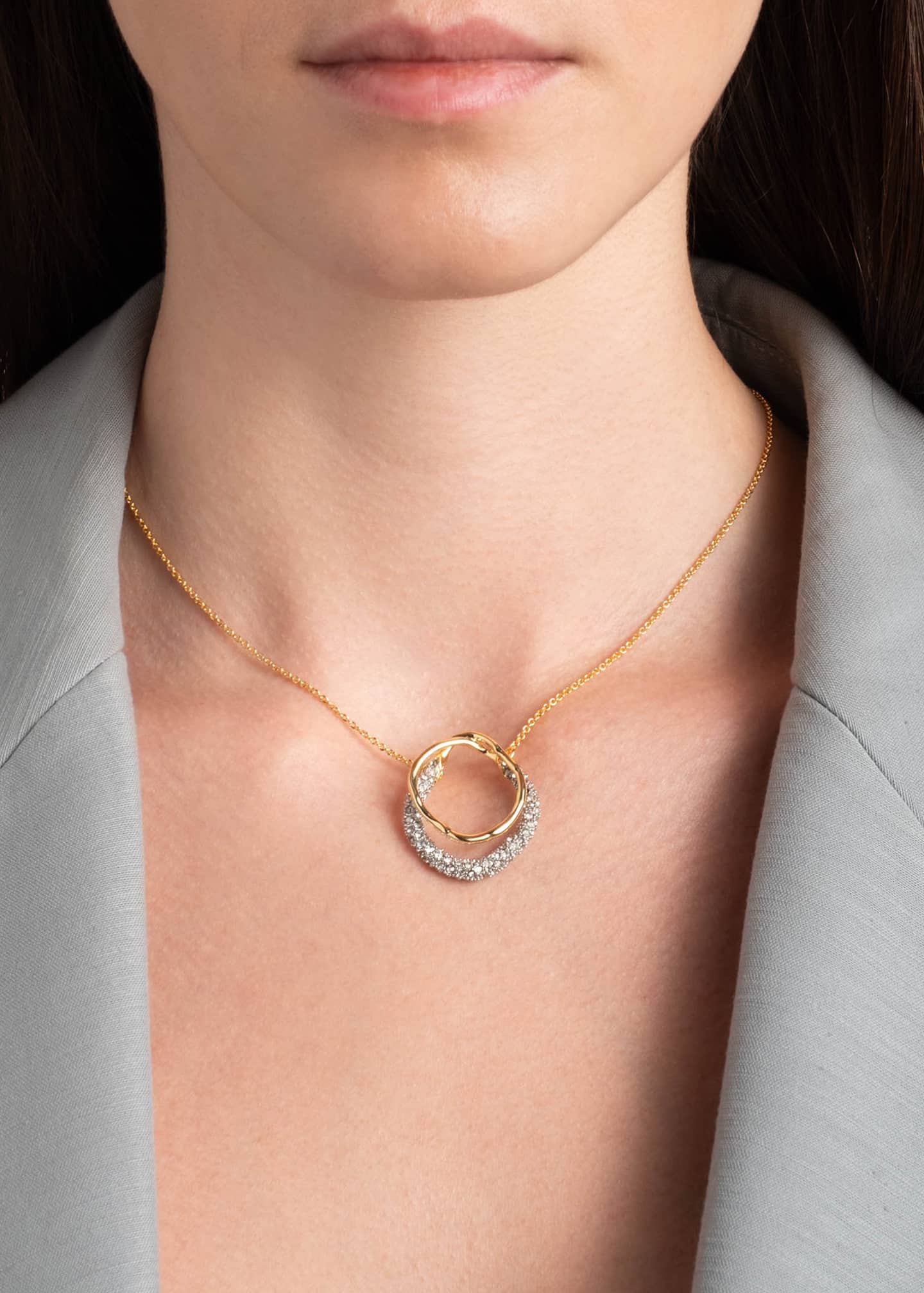 Alexis Bittar Solanales Gold Crystal Orbit Necklace Image 2 of 3