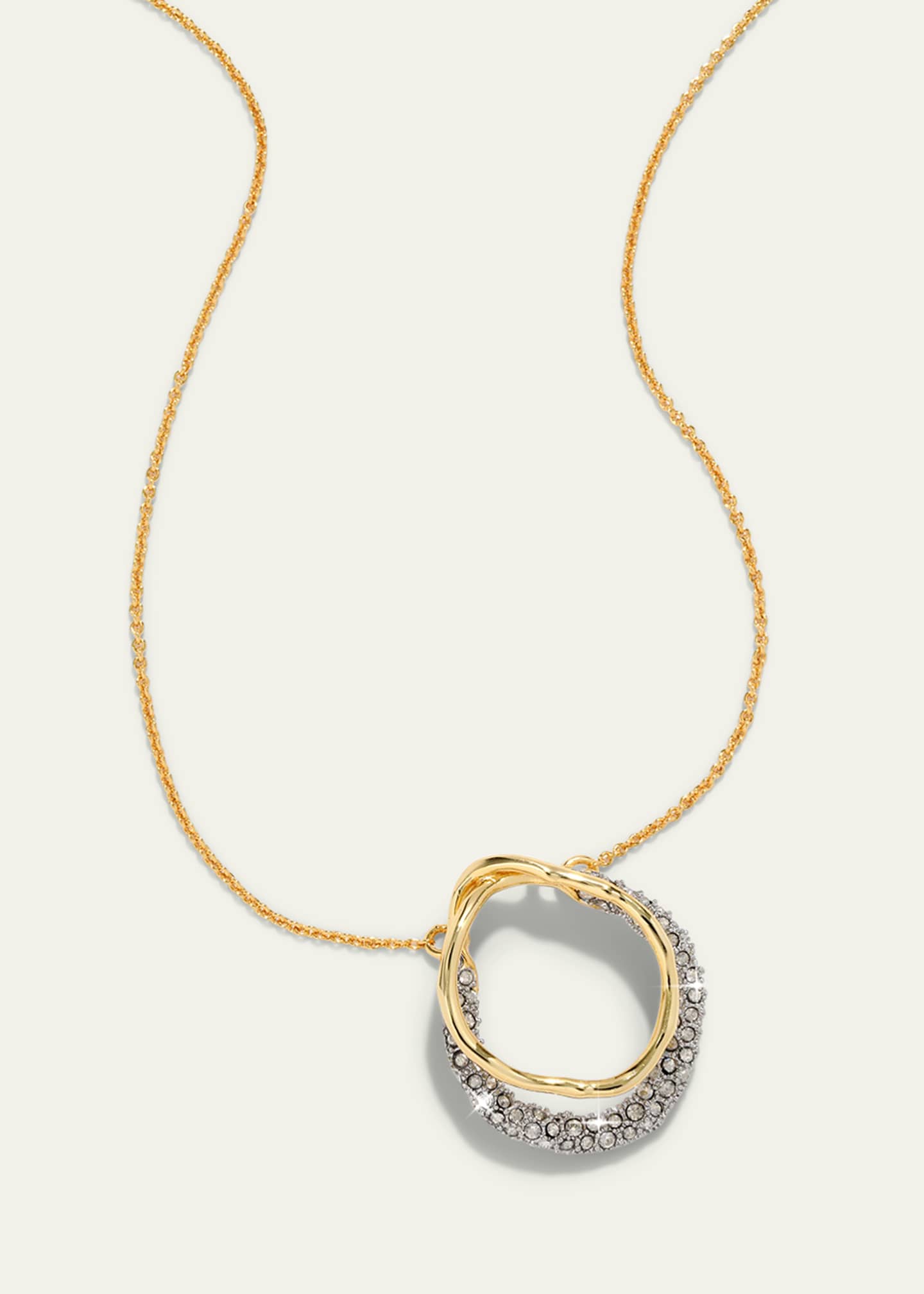 Alexis Bittar Solanales Gold Crystal Orbit Necklace Image 3 of 3