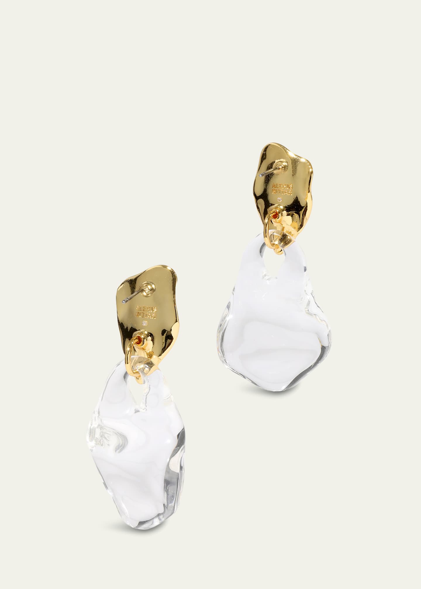 Alexis Bittar Liquid Lucite Wafer Earrings Image 3 of 3