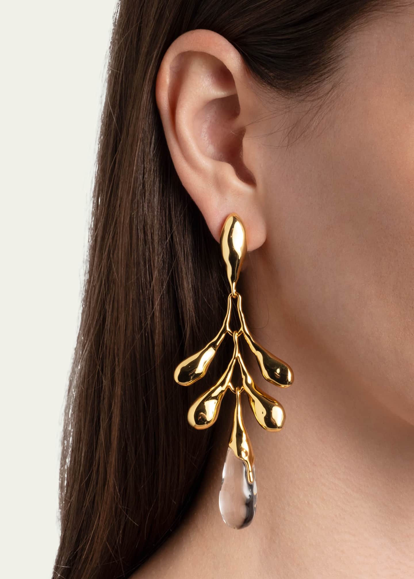 Alexis Bittar Liquid Lucite Sapling Earrings Image 2 of 3