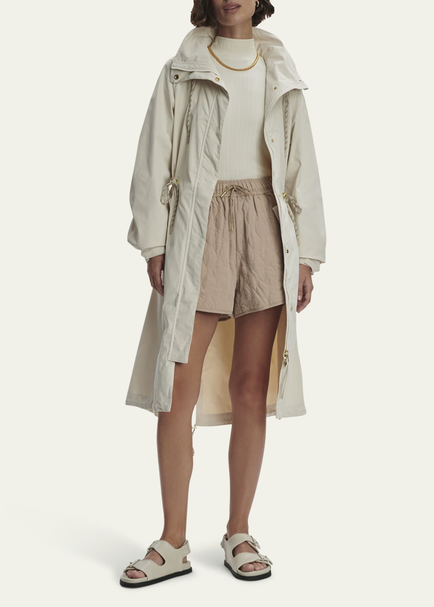 Varley Tybalt Long Parka Rain Jacket Image 4 of 5
