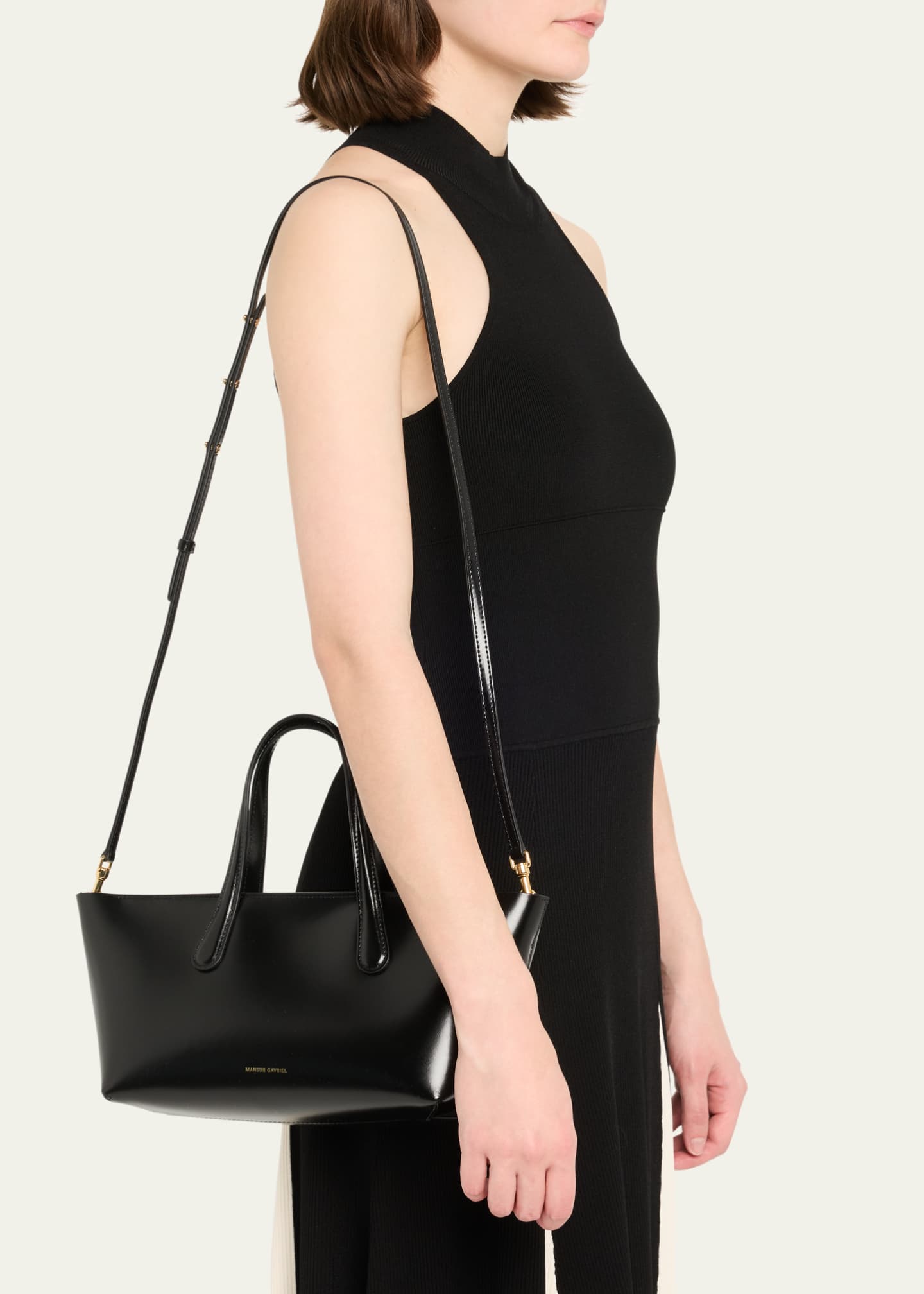 Mansur Gavriel Mini Leather Everyday Top-Handle Bag Image 2 of 6
