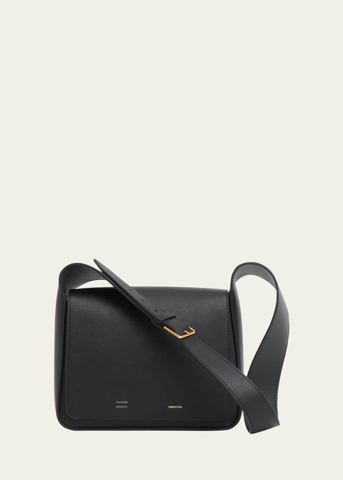 Mansur Gavriel Flap Leather Box Shoulder Bag - Bergdorf Goodman Mansur Gavriel Flap Leather Box Shoulder Bag - Bergdorf Goodman