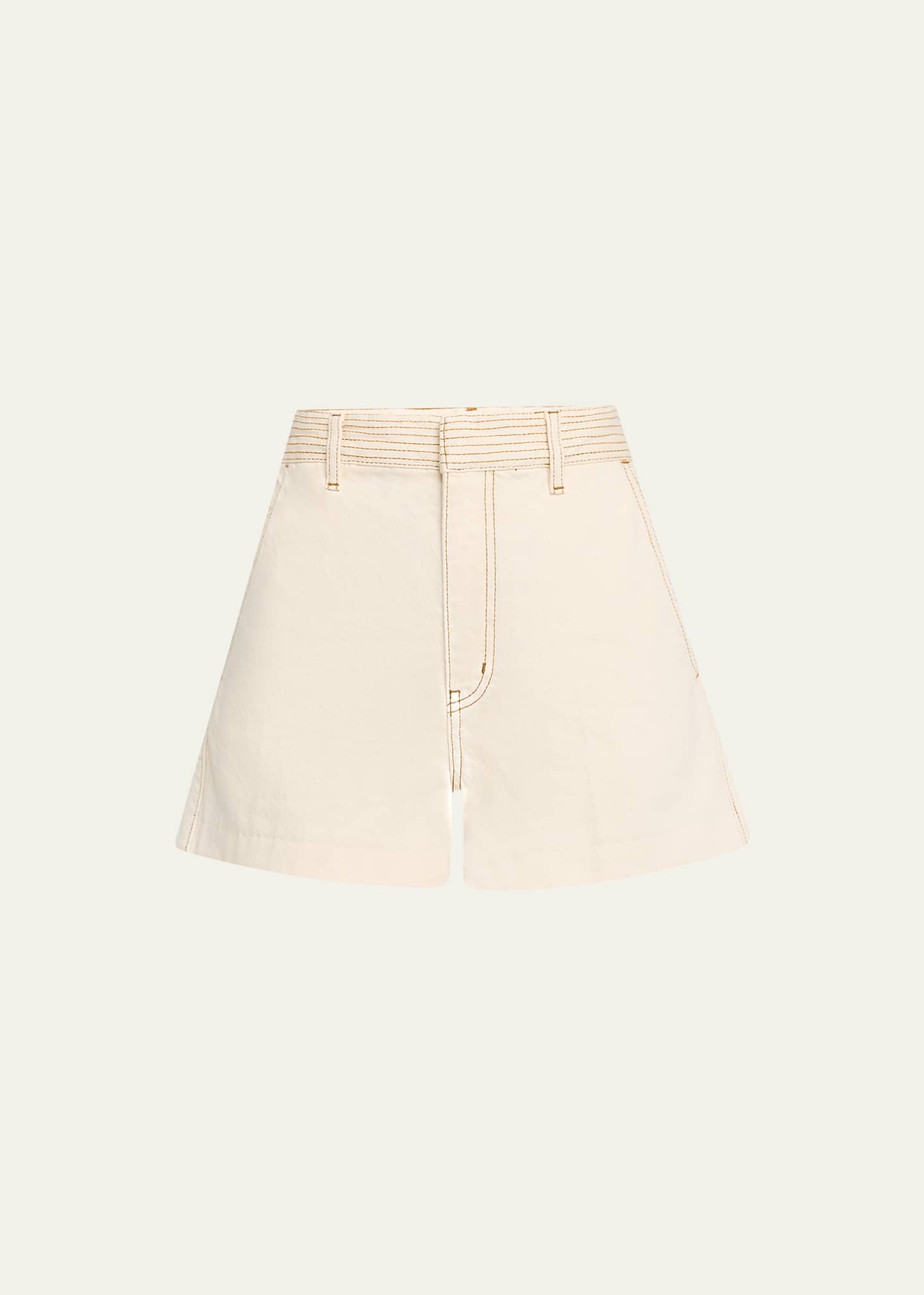 FRAME The Trapunto Denim Shorts Image 1 of 5