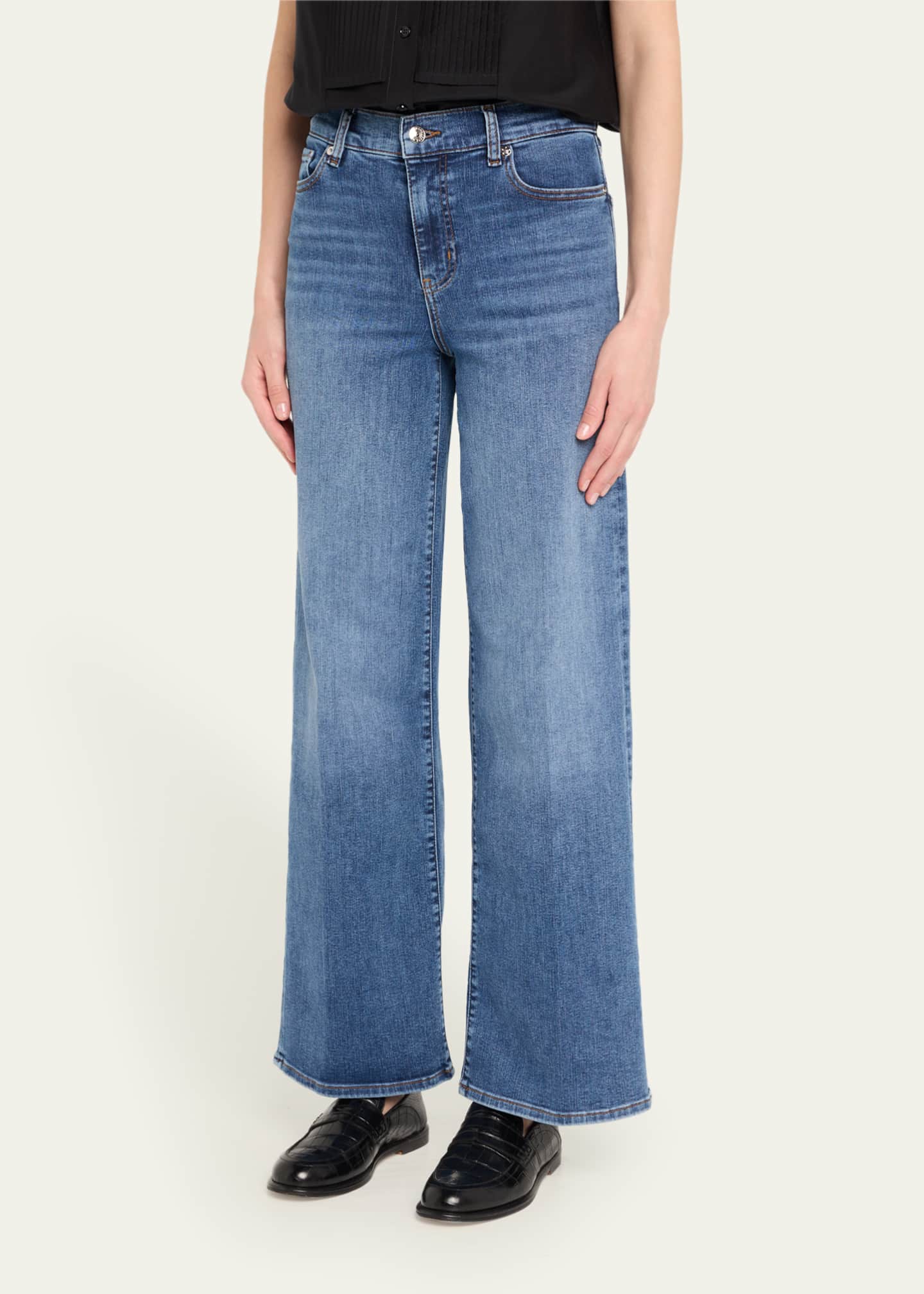FRAME Le Slim Palazzo Jeans Image 4 of 5