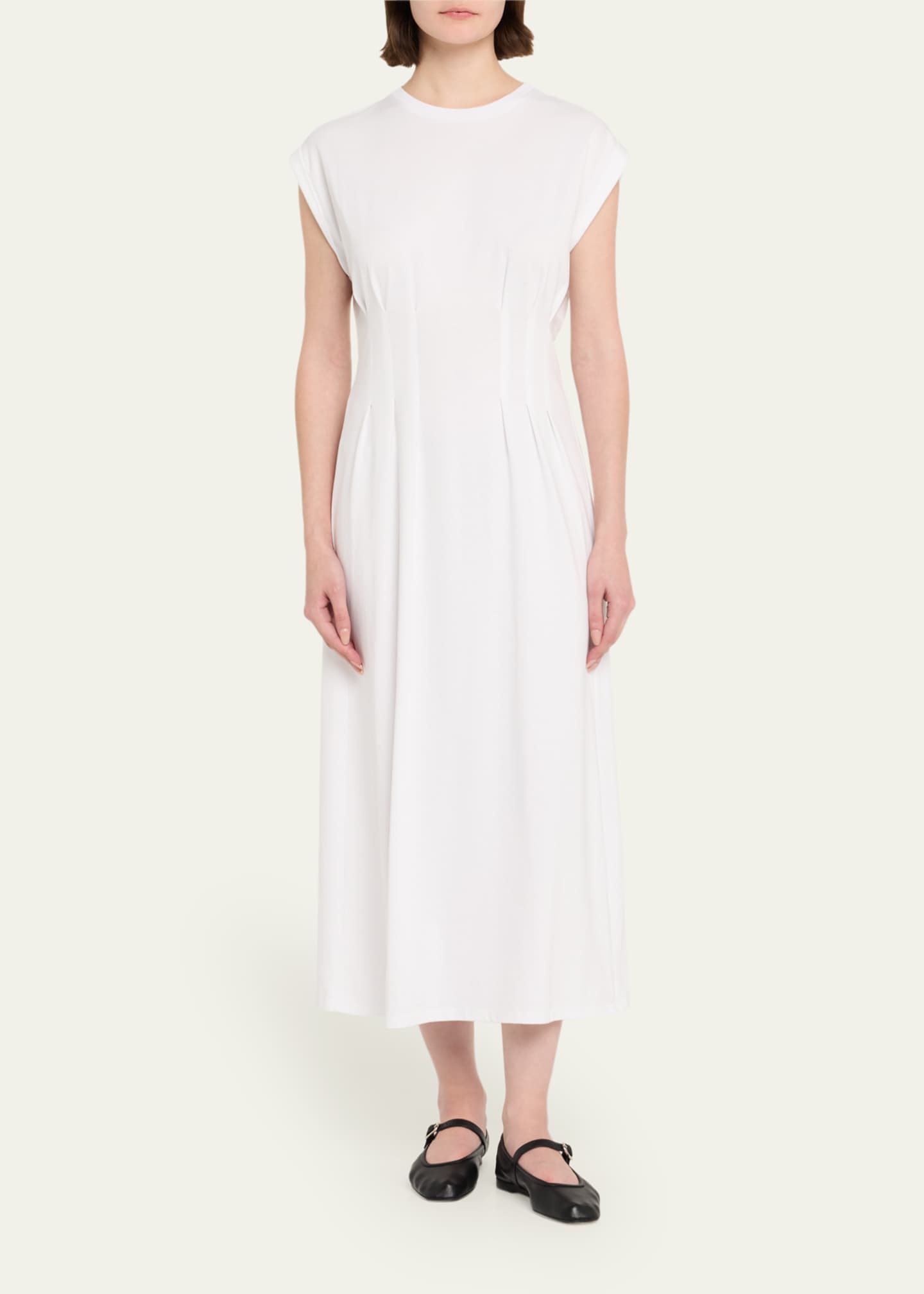 FRAME The Jersey Nipped Midi Dress Image 2 of 5