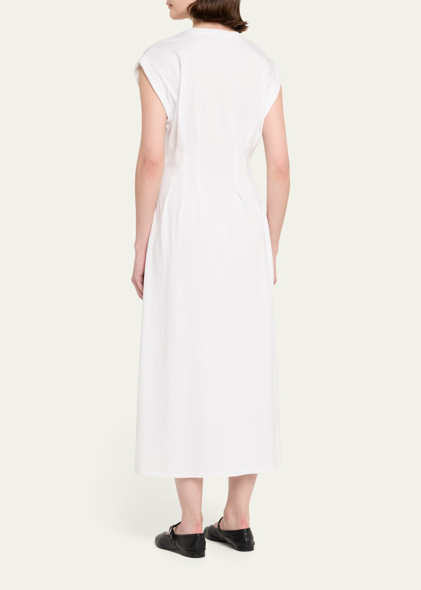 FRAME The Jersey Nipped Midi Dress Image 3 of 5