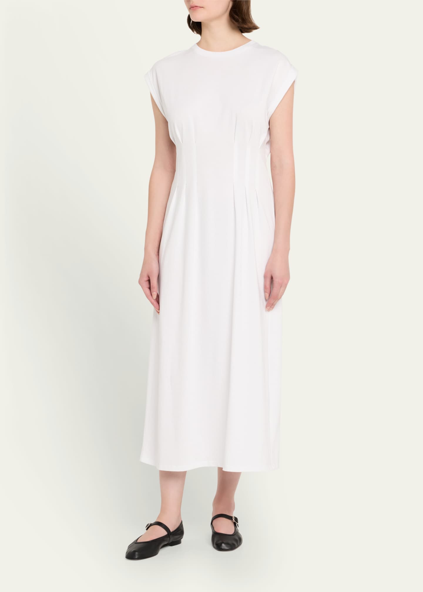 FRAME The Jersey Nipped Midi Dress Image 4 of 5