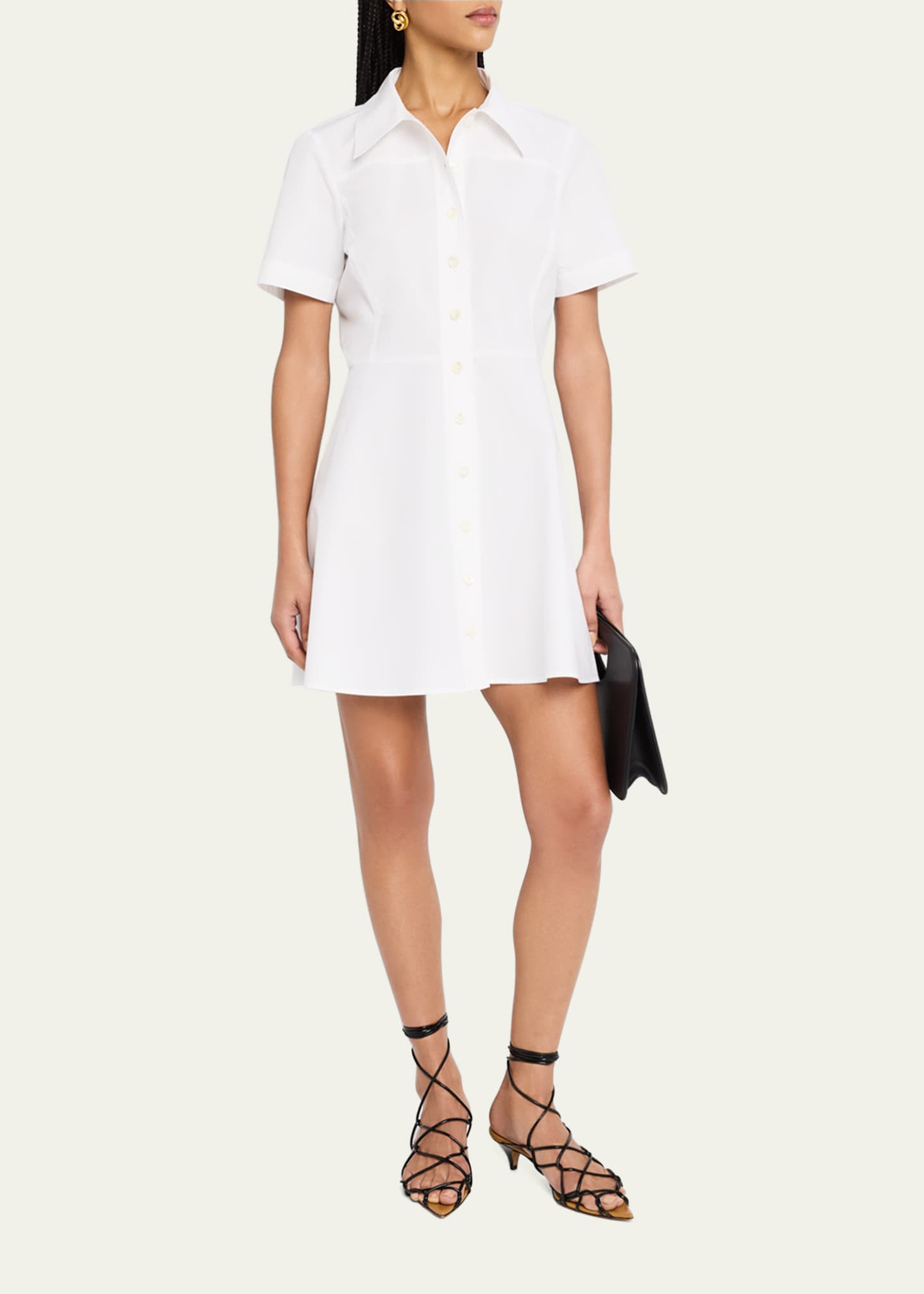 FRAME The Flare Mini Dress Image 2 of 5