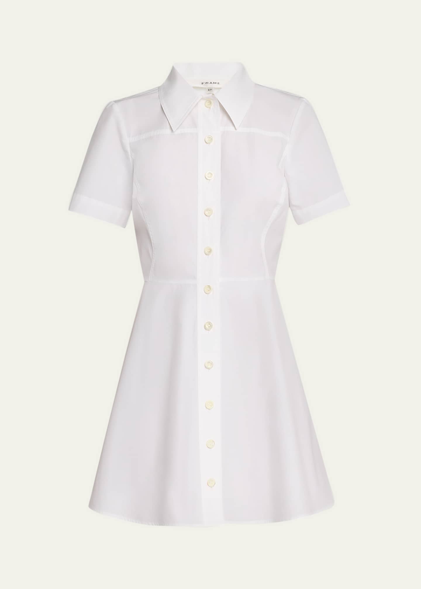 FRAME The Flare Mini Dress Image 1 of 5