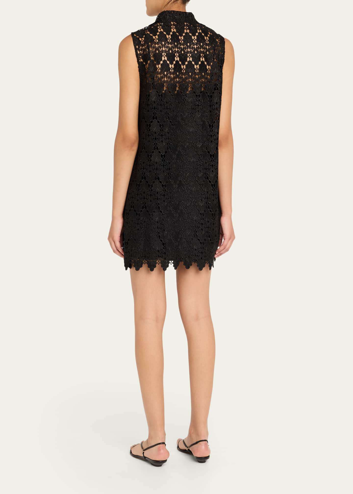 FRAME The Deco Lace Mini Dress Image 3 of 5