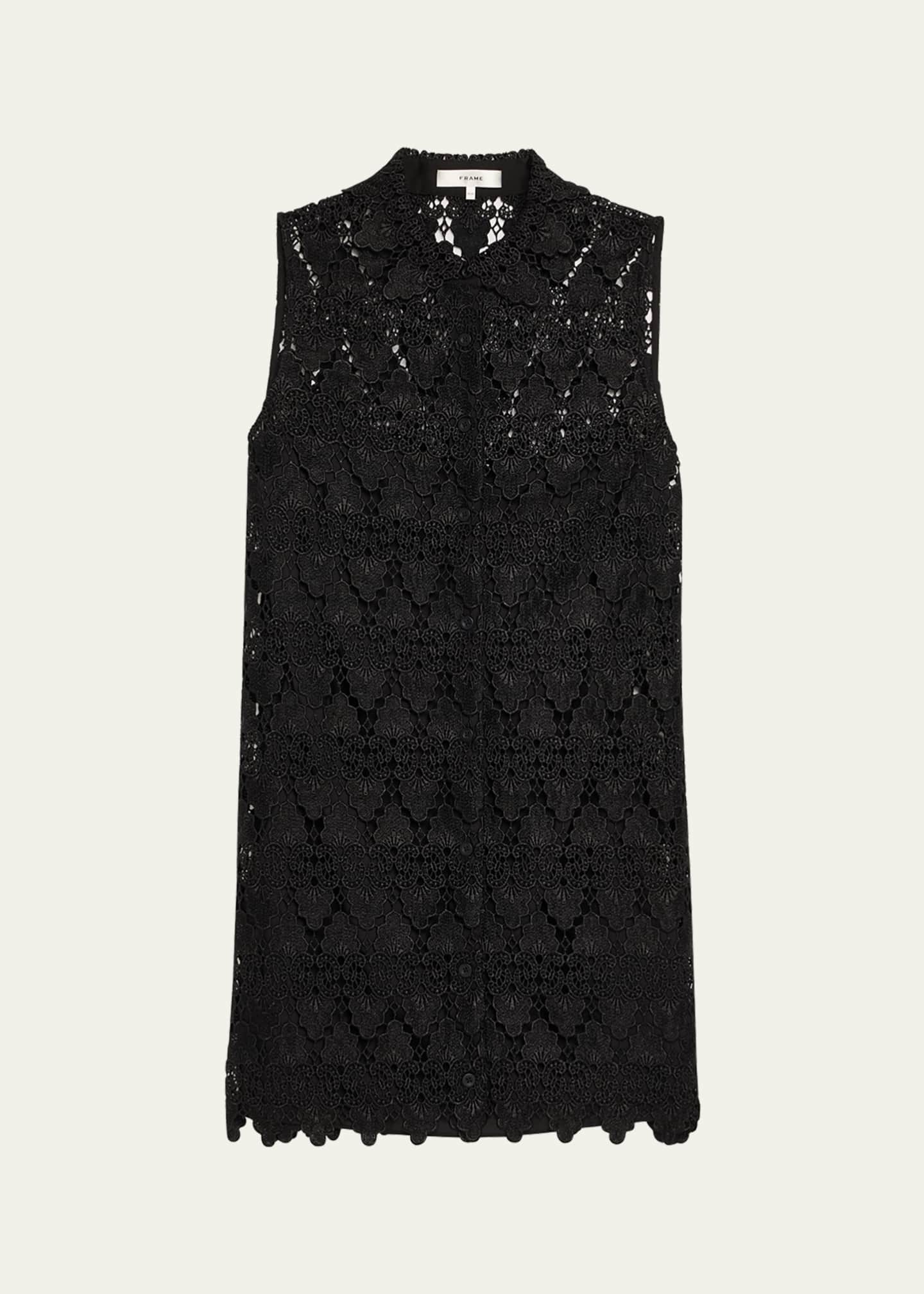 FRAME The Deco Lace Mini Dress Image 1 of 5