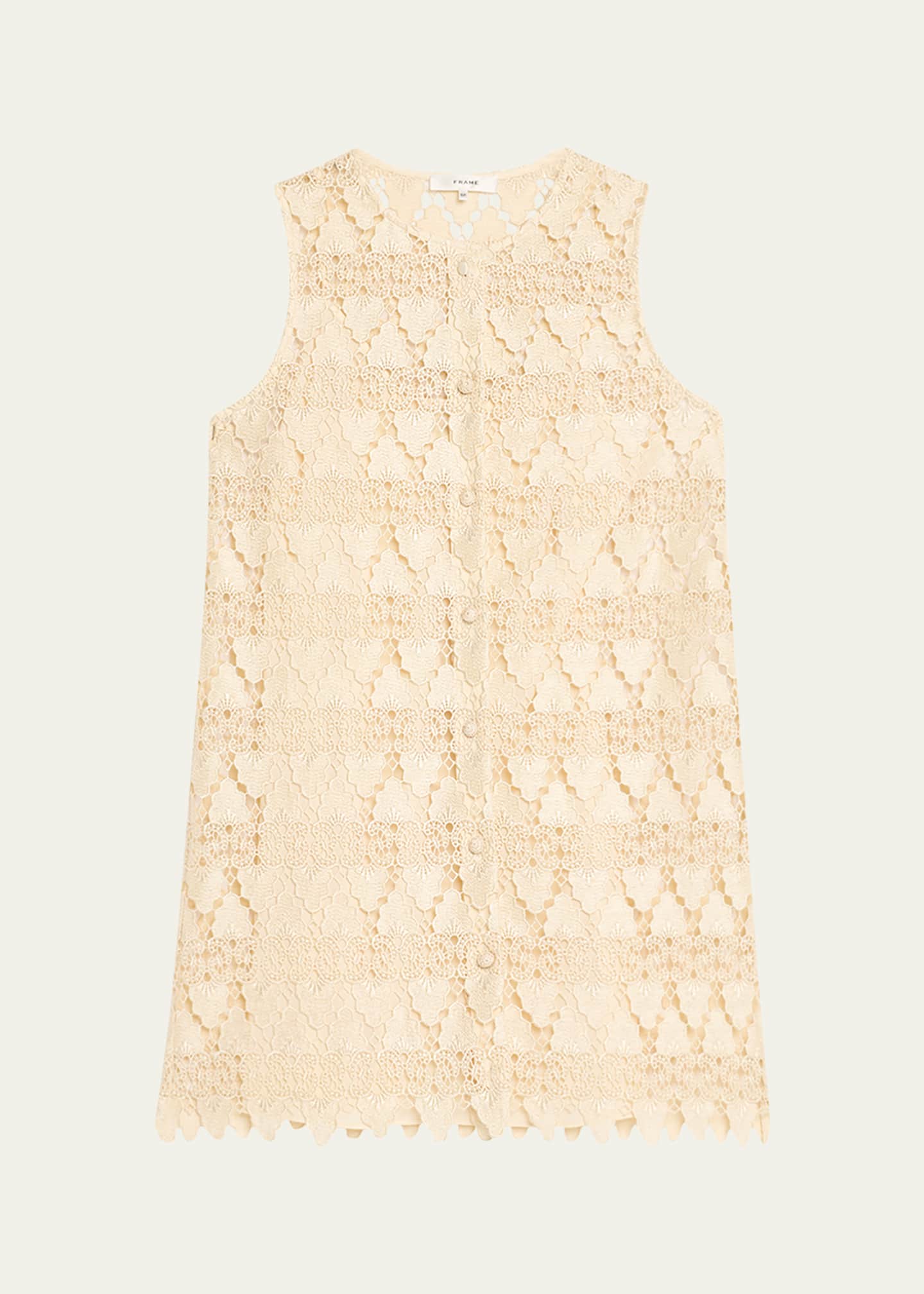 FRAME The Deco Lace Mini Dress Image 1 of 5