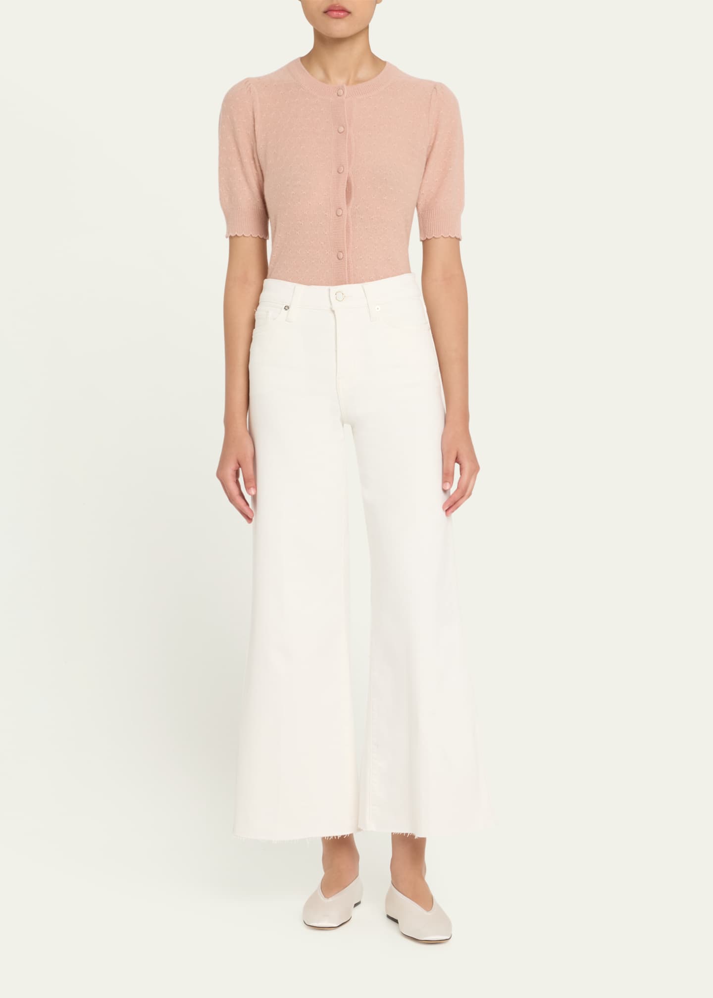 The Cashmere Pointelle Cardigan