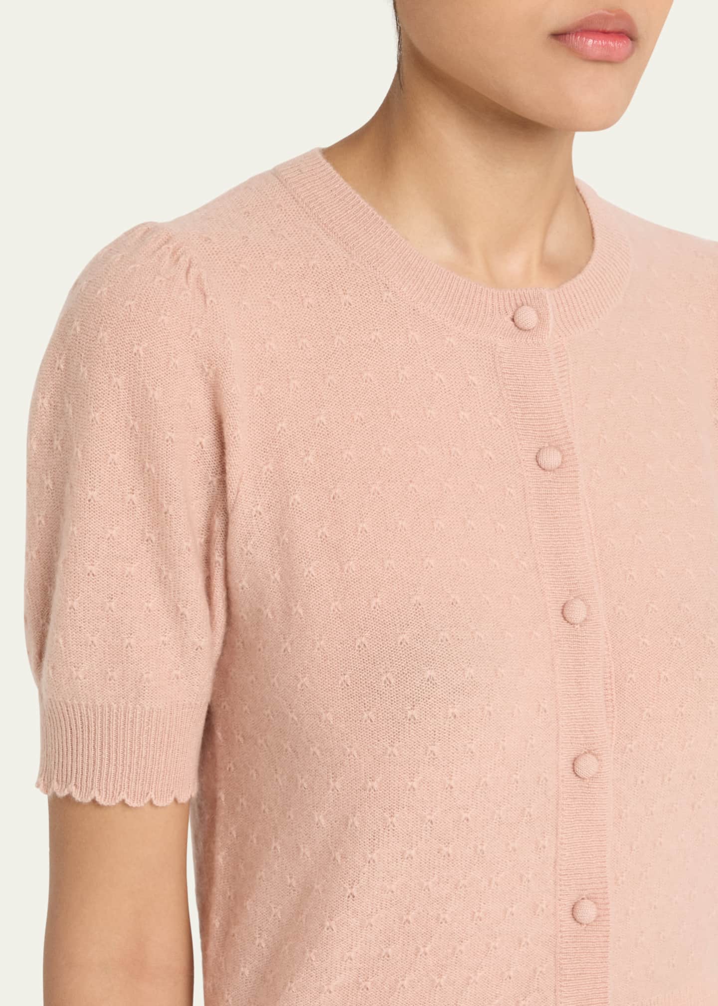 The Cashmere Pointelle Cardigan