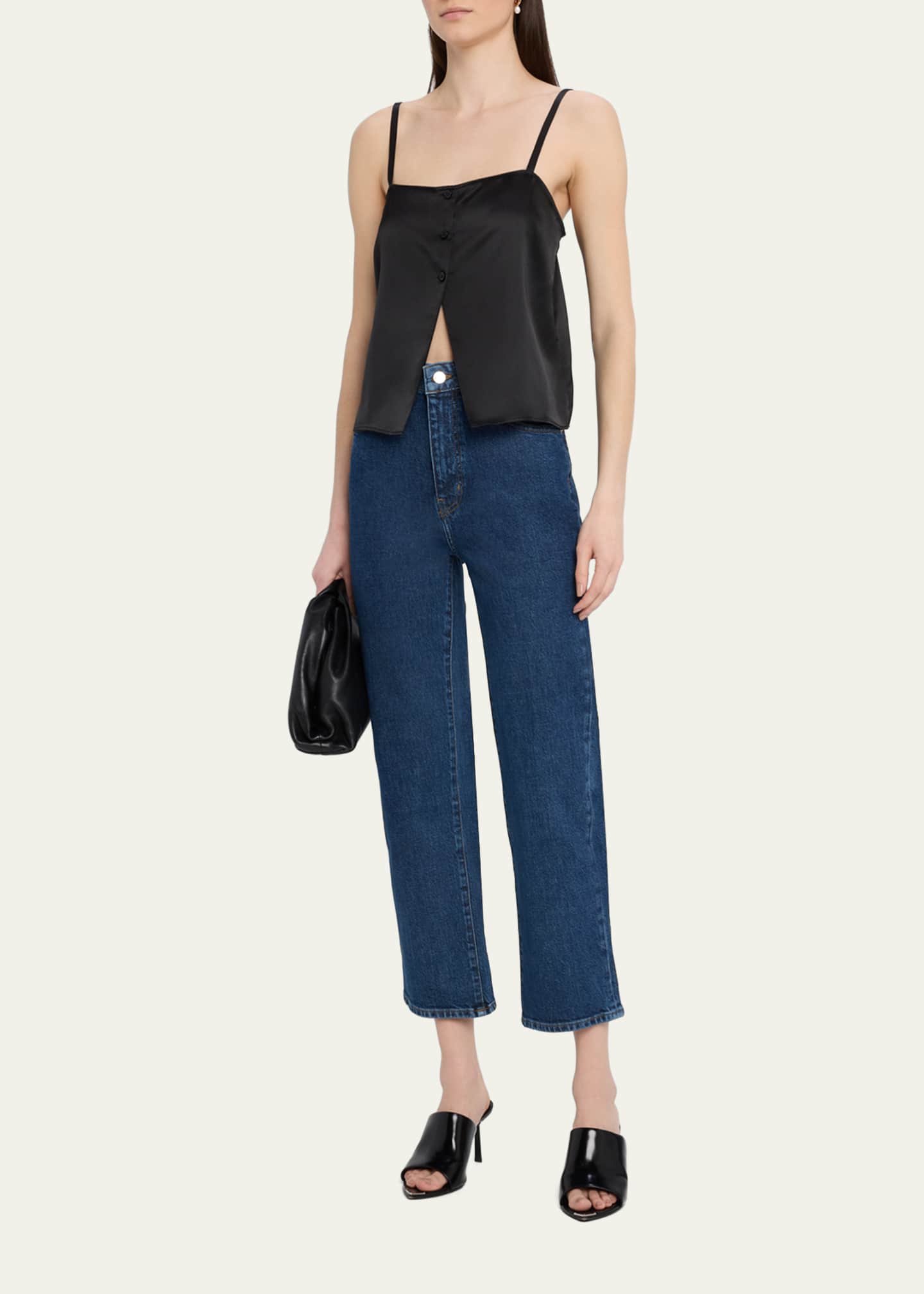 The Silk Button Cami Top