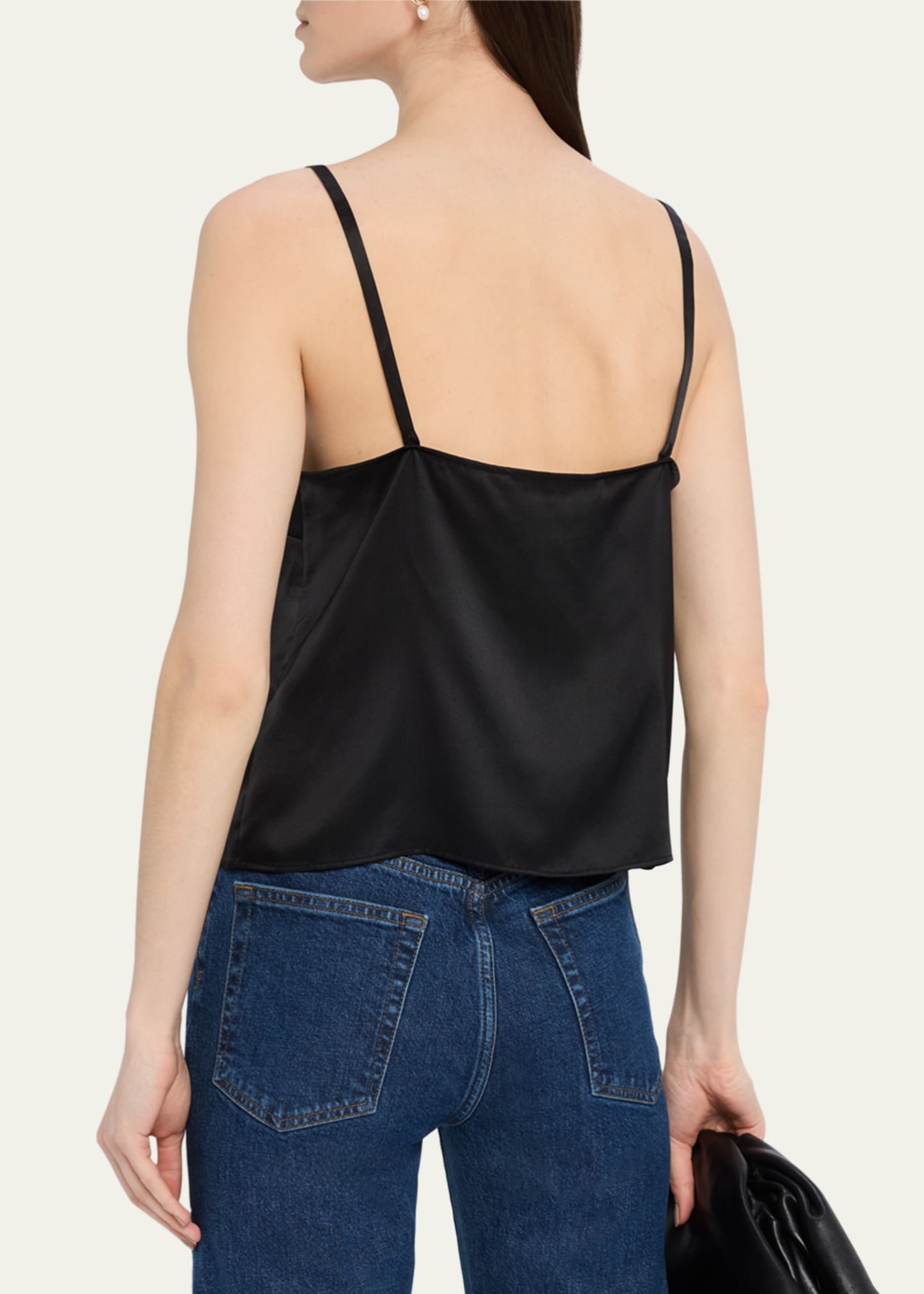 The Silk Button Cami Top