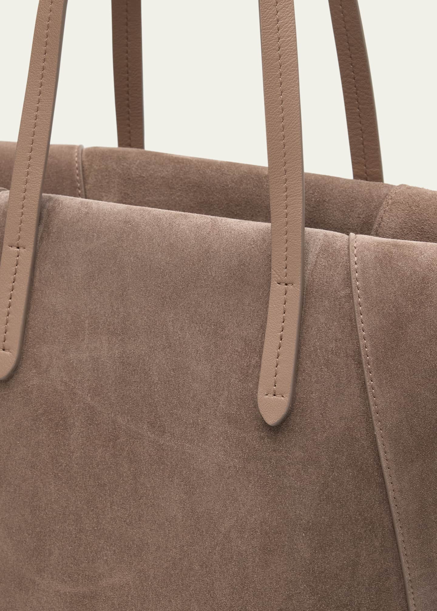 Brunello Cucinelli Duo East-West Suede Tote Bag Image 6 of 6