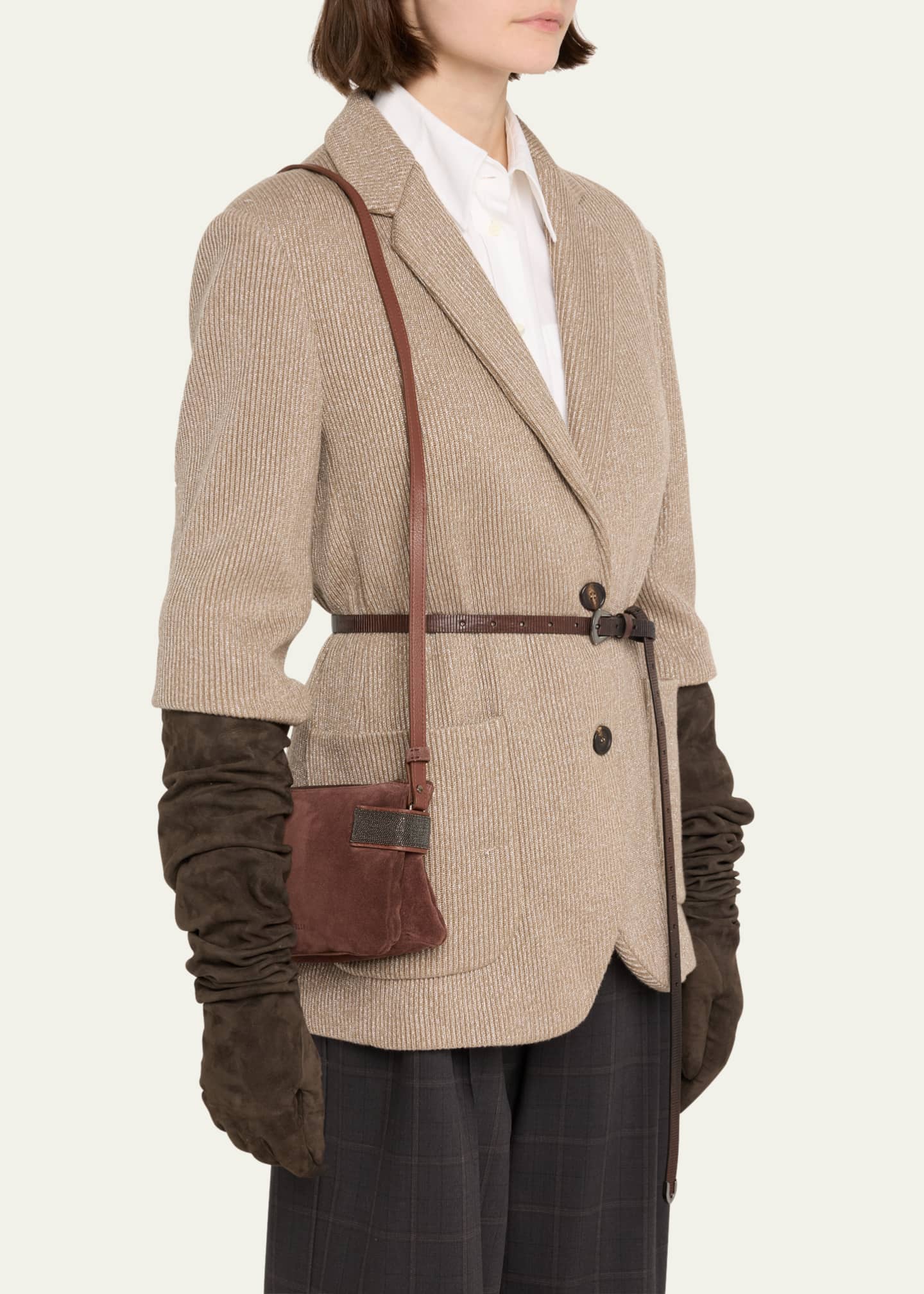 【関税&送料込】Brunello Cucinelli Suede Shoulder Bag Brunello Cucinelli Suede Shoulder Bag | Nordstrom