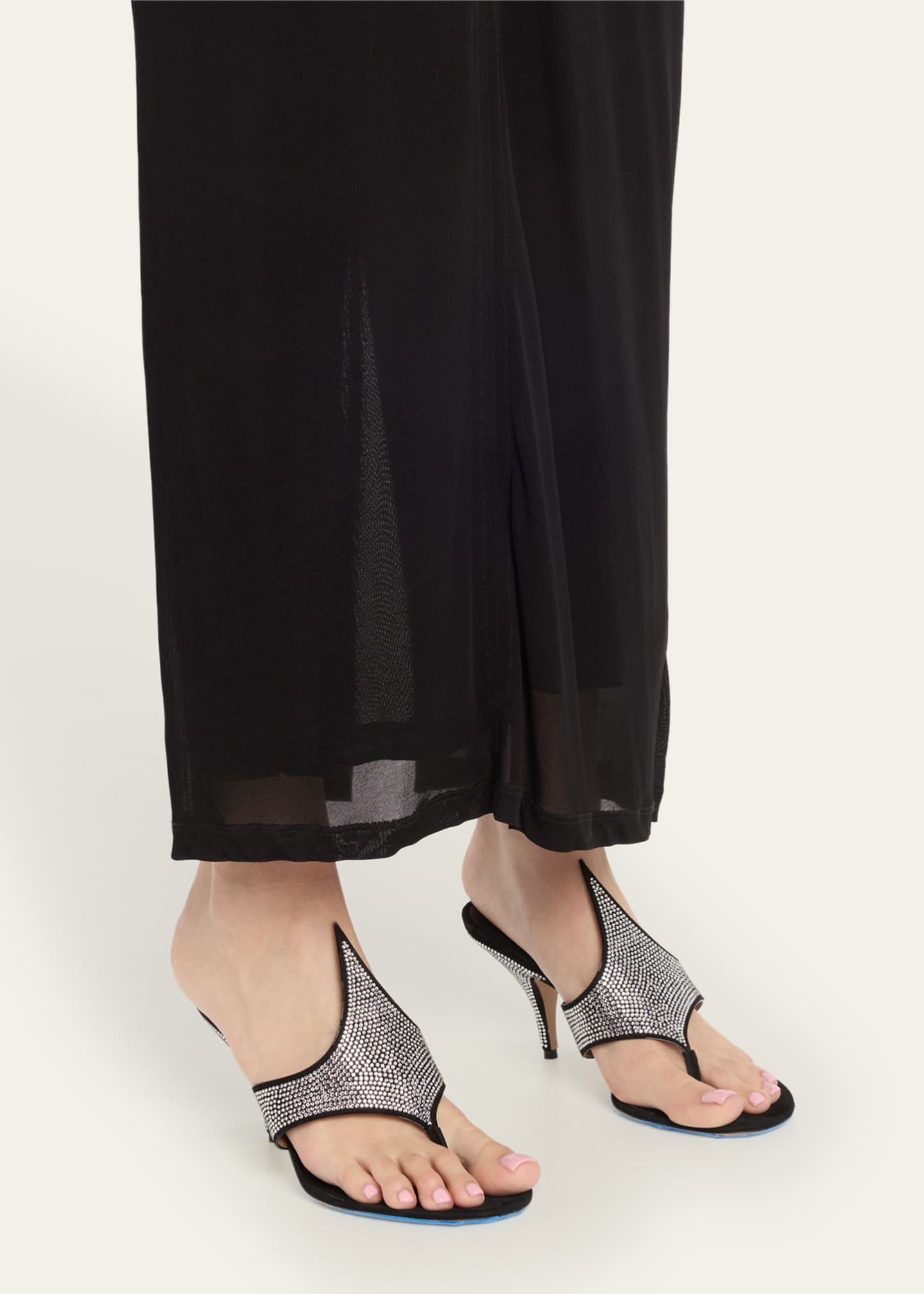 サンダル・ミュール FERRAGAMO Black leather Lyrai thong mules Ferragamo Black Leather Lyrai Thong Mules | italist, ALWAYS