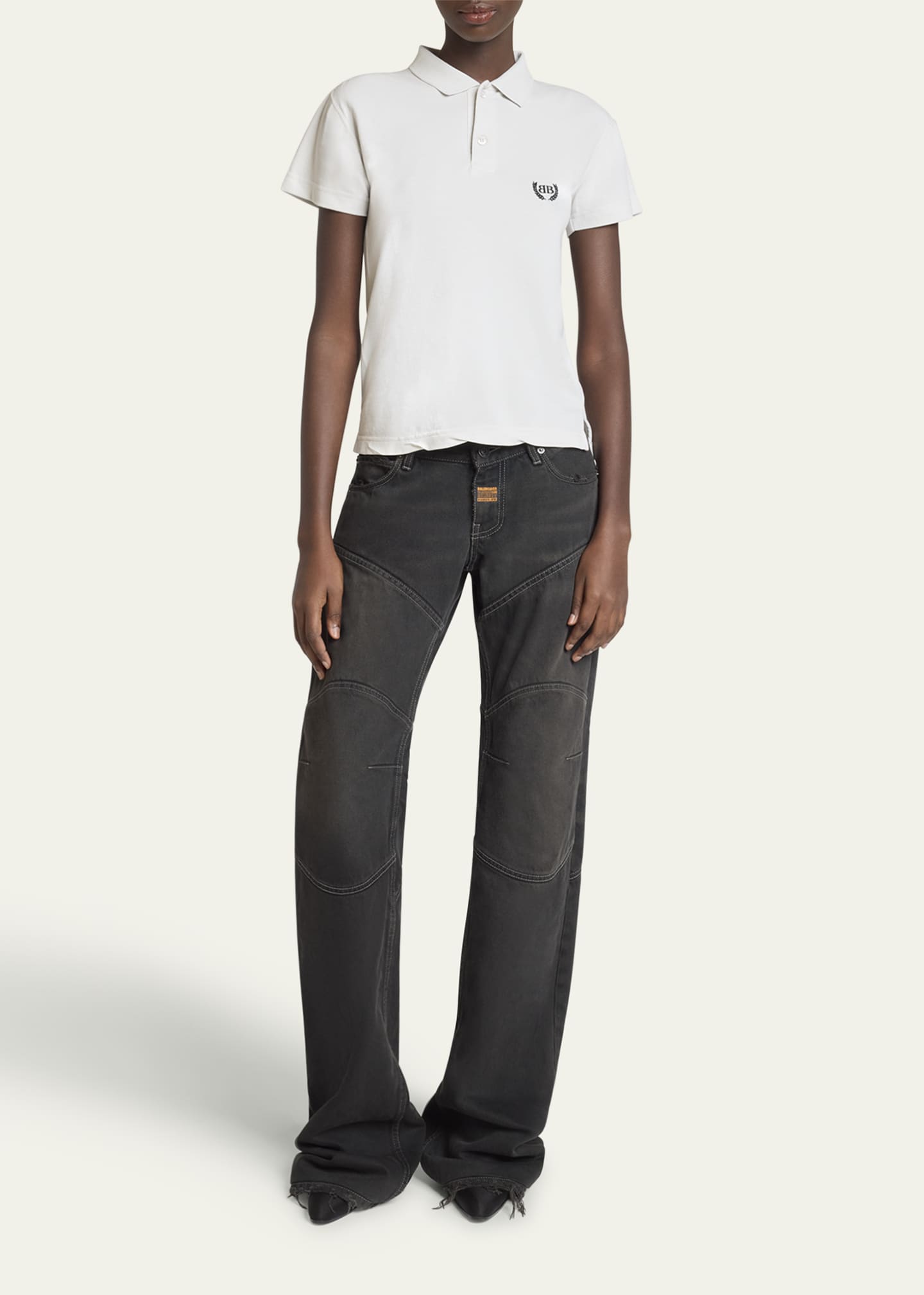 Balenciaga Fitted Polo Shirt Image 2 of 5