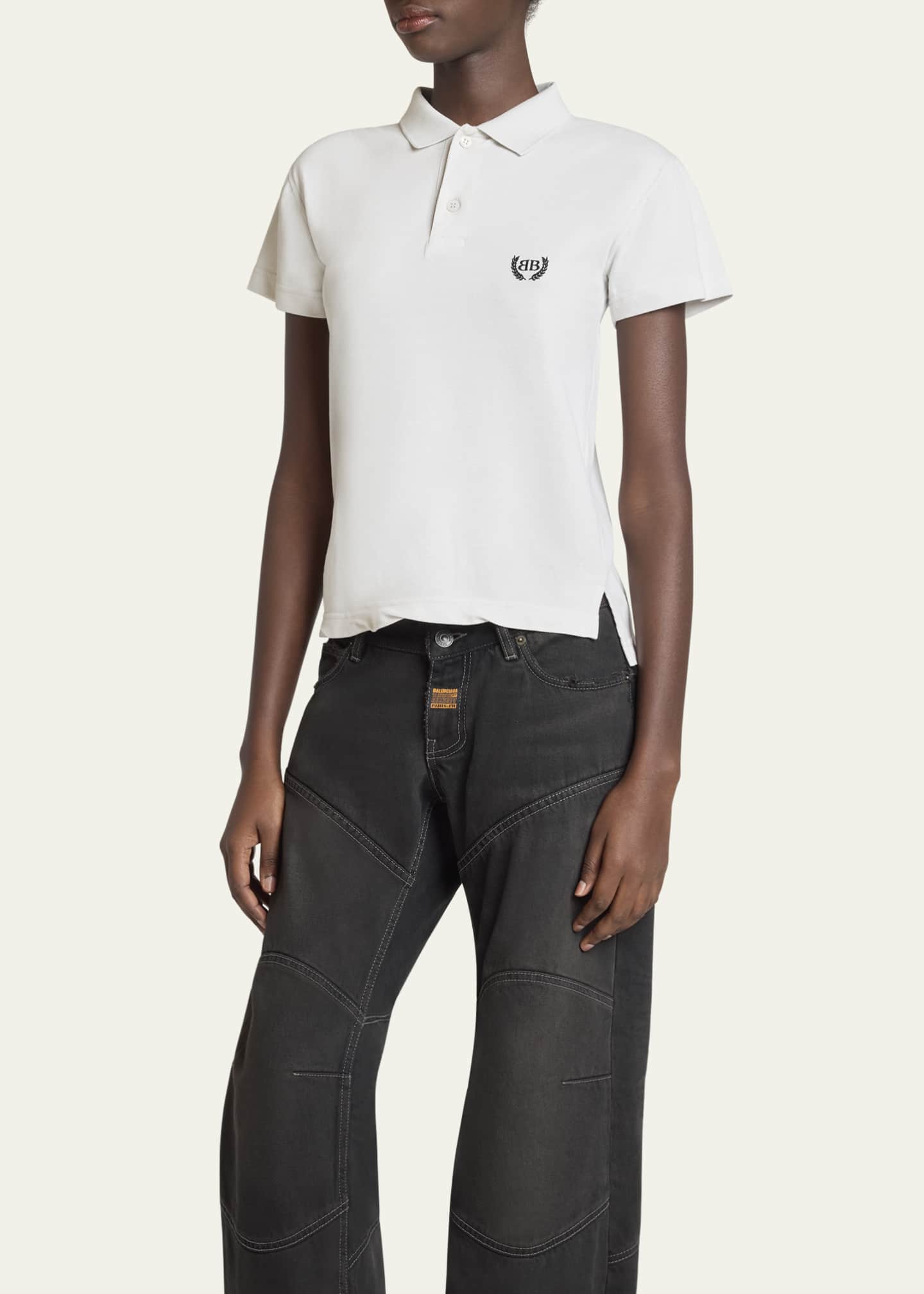 Balenciaga Fitted Polo Shirt Image 4 of 5