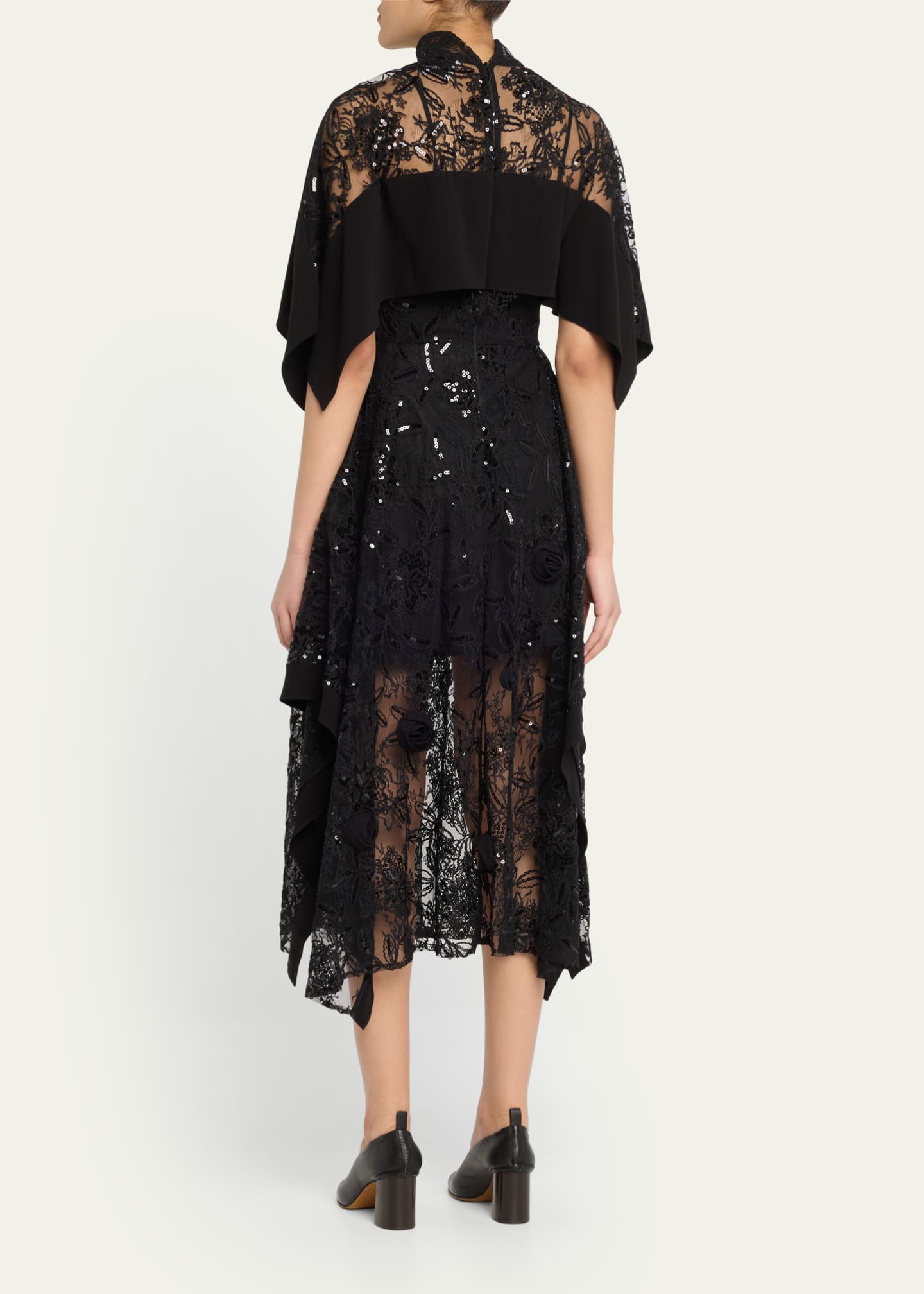 3.1 Phillip Lim Sequined Lace Flounce Dress Image 3 of 5