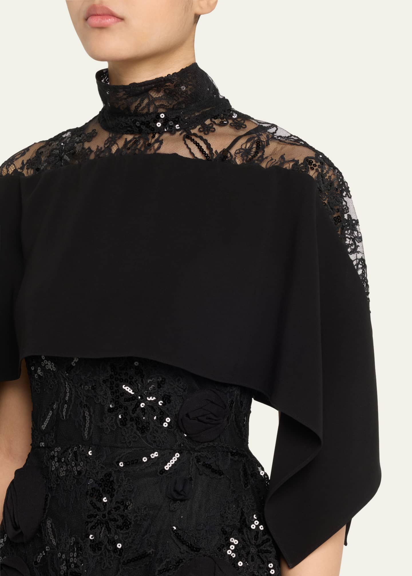 3.1 Phillip Lim Sequined Lace Flounce Dress Image 5 of 5