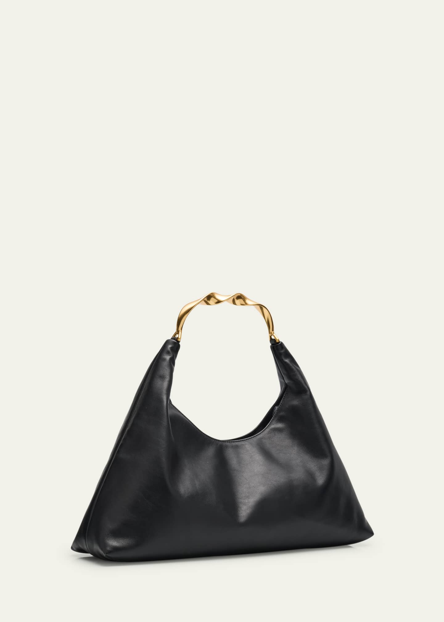 SIMKHAI Twist Leather Hobo Bag Image 3 of 6