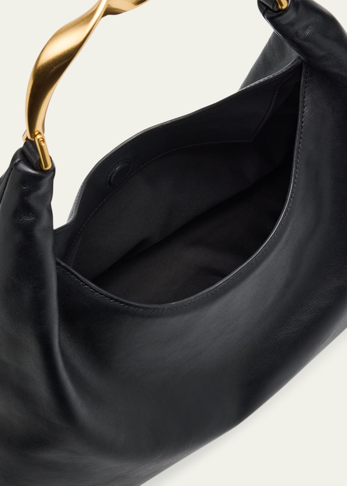 SIMKHAI Twist Leather Hobo Bag Image 4 of 6