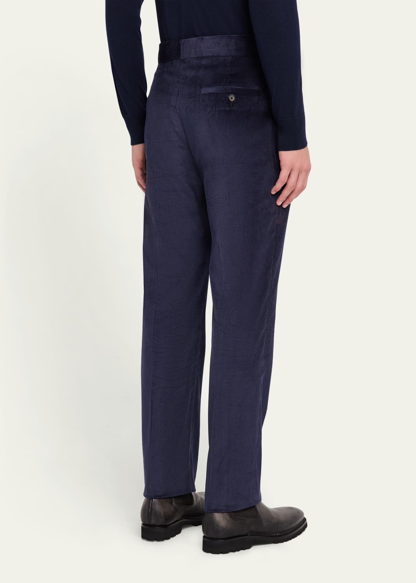 Gabriela Hearst Men's Sebastian Cotton Corduroy Pants Image 3 of 5
