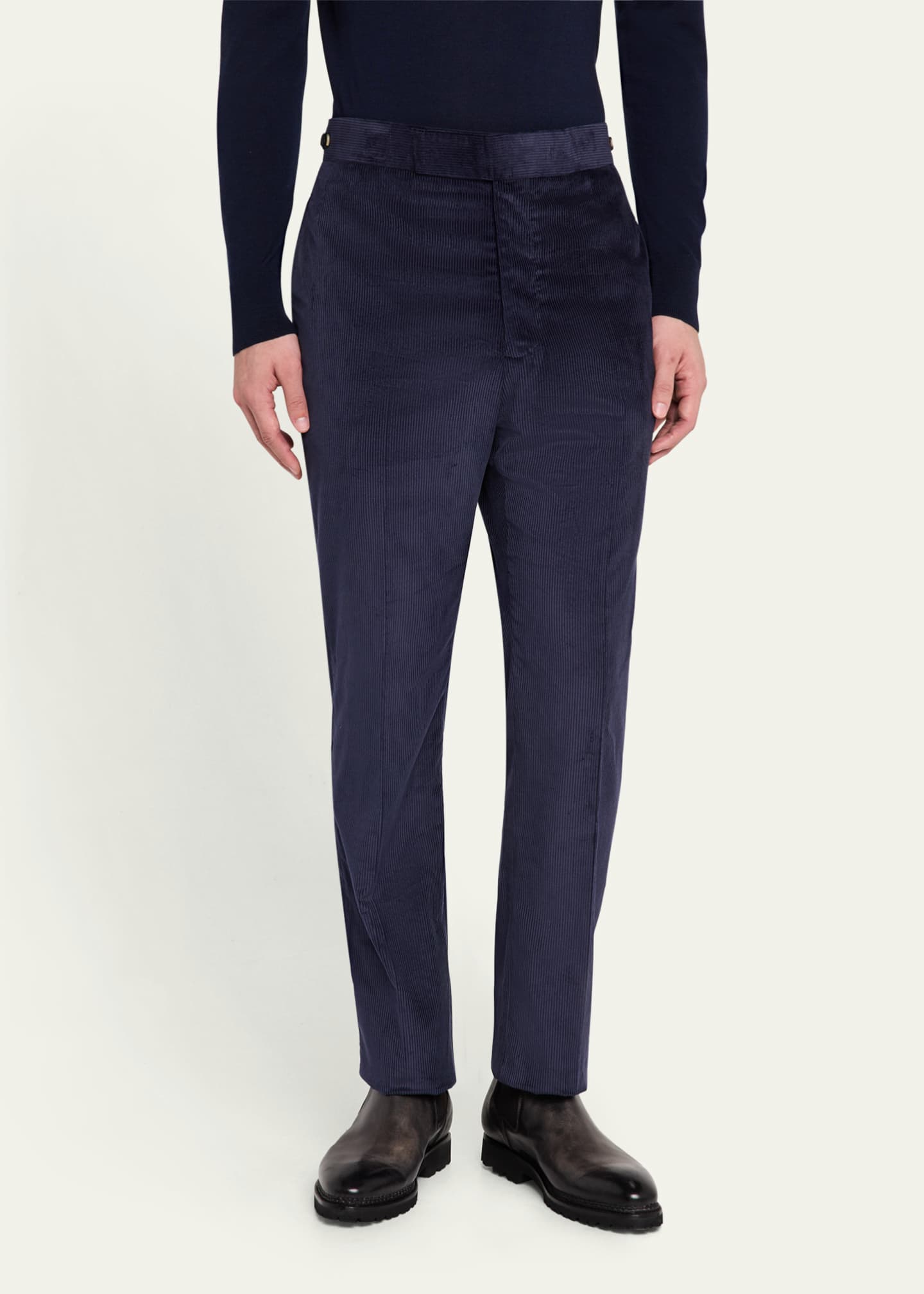 Gabriela Hearst Men's Sebastian Cotton Corduroy Pants Image 4 of 5