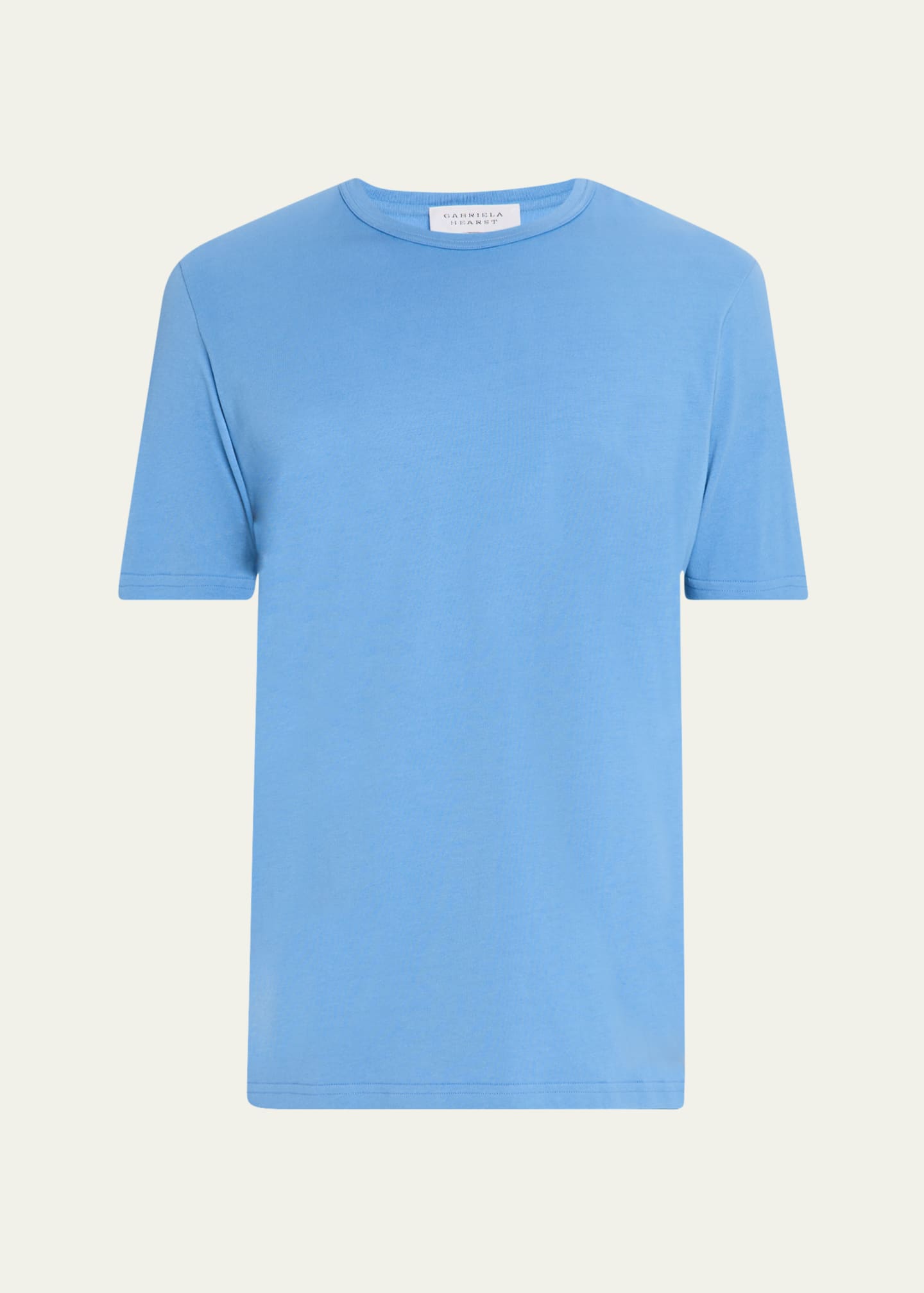 Gabriela Hearst Men's Bandeira Fine Cotton Jersey Crewneck T-Shirt Image 1 of 5