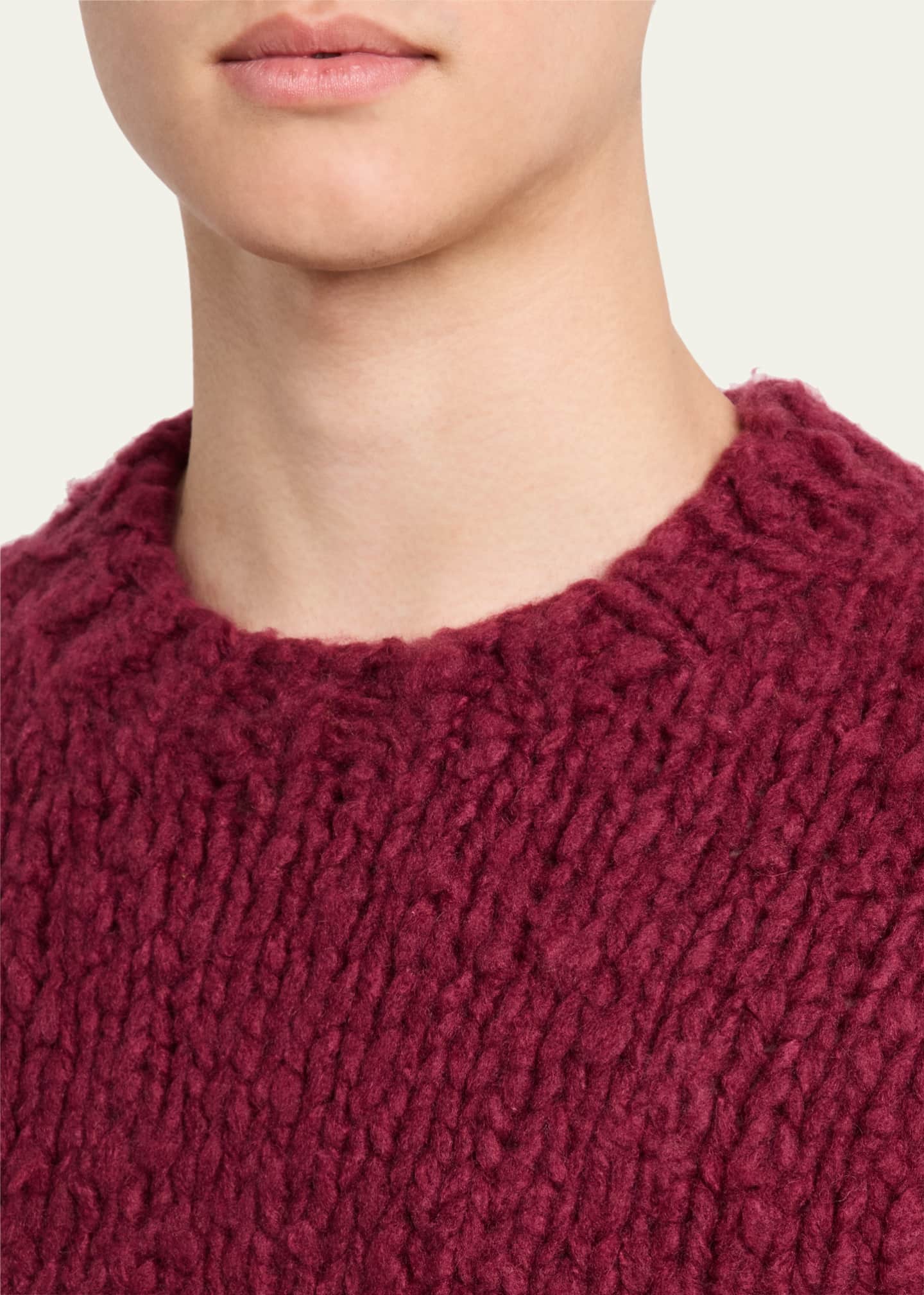 Gabriela Hearst Men's Lawrence Cashmere Knit Crewneck Sweater Image 5 of 5