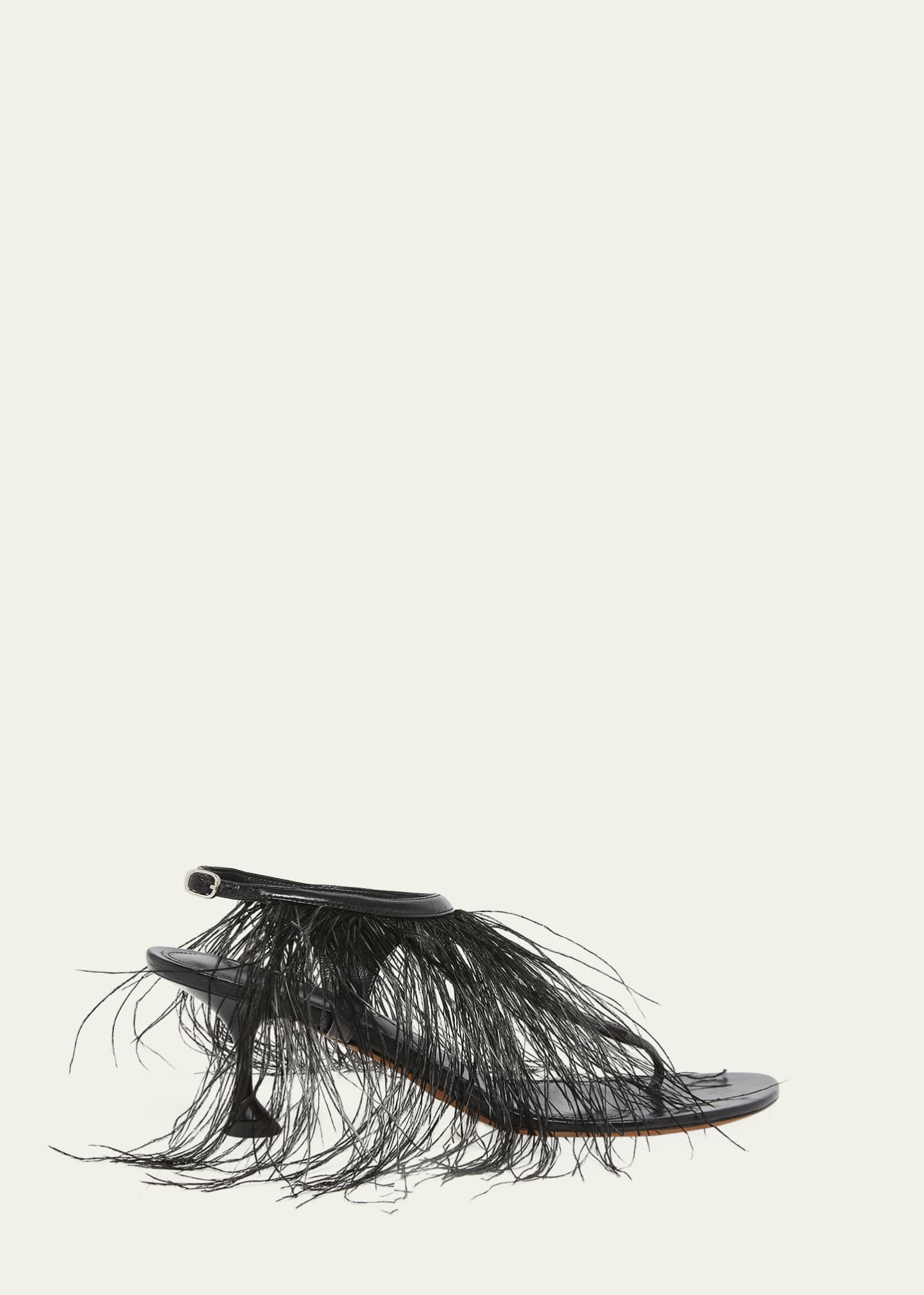 Proenza Schouler Tee Feather Thong Sandals Image 1 of 6