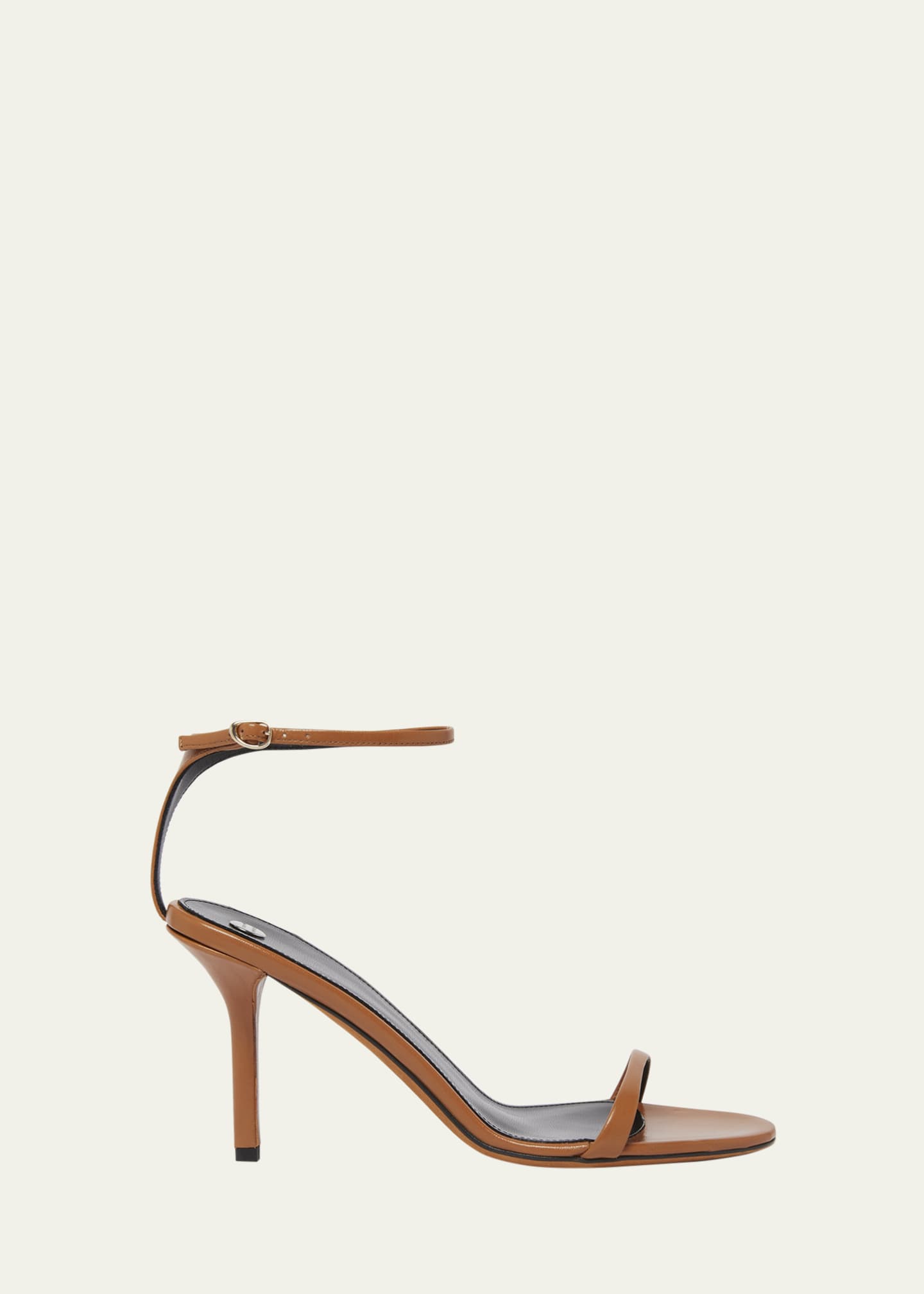Proenza Schouler Slash Goatskin Ankle-Strap Sandals Image 1 of 4