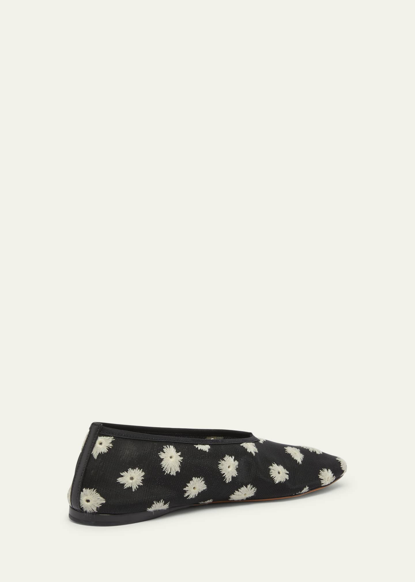 Proenza Schouler Tee Mesh Embroidered Ballet Flats Image 2 of 4