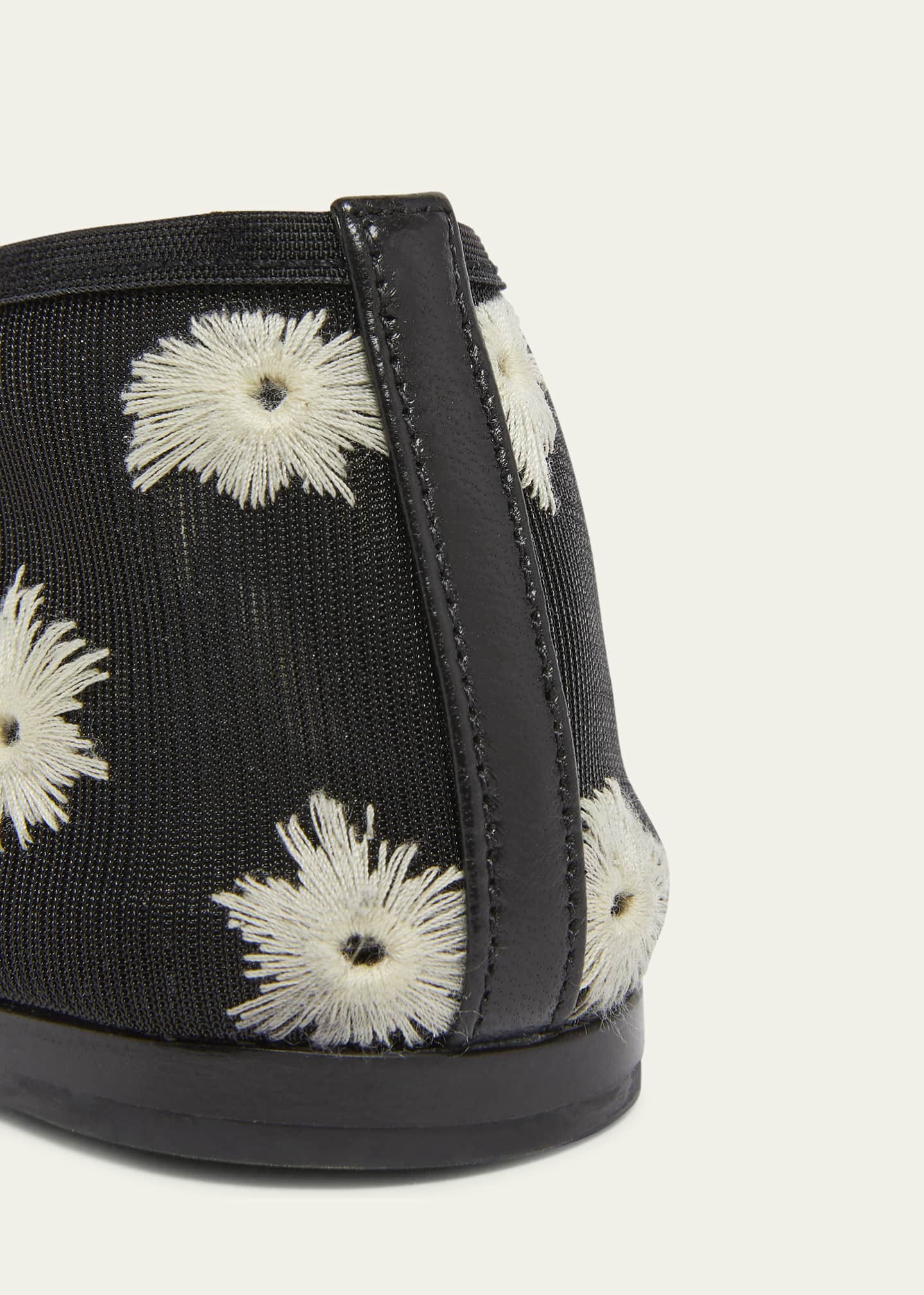 Proenza Schouler Tee Mesh Embroidered Ballet Flats Image 3 of 4