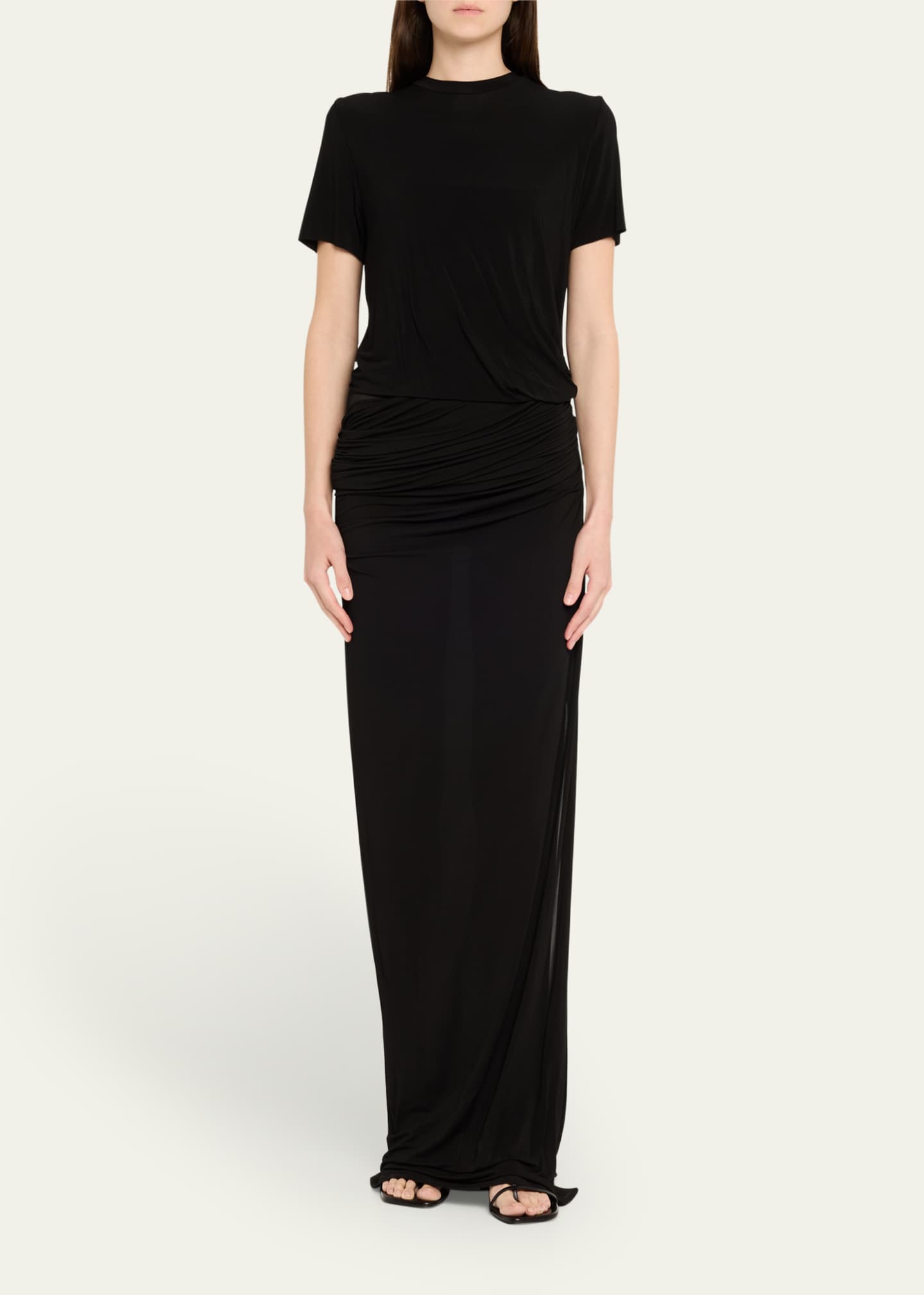 Christopher Esber Coiled Jersey Corseted Tee Gown Image 2 of 5