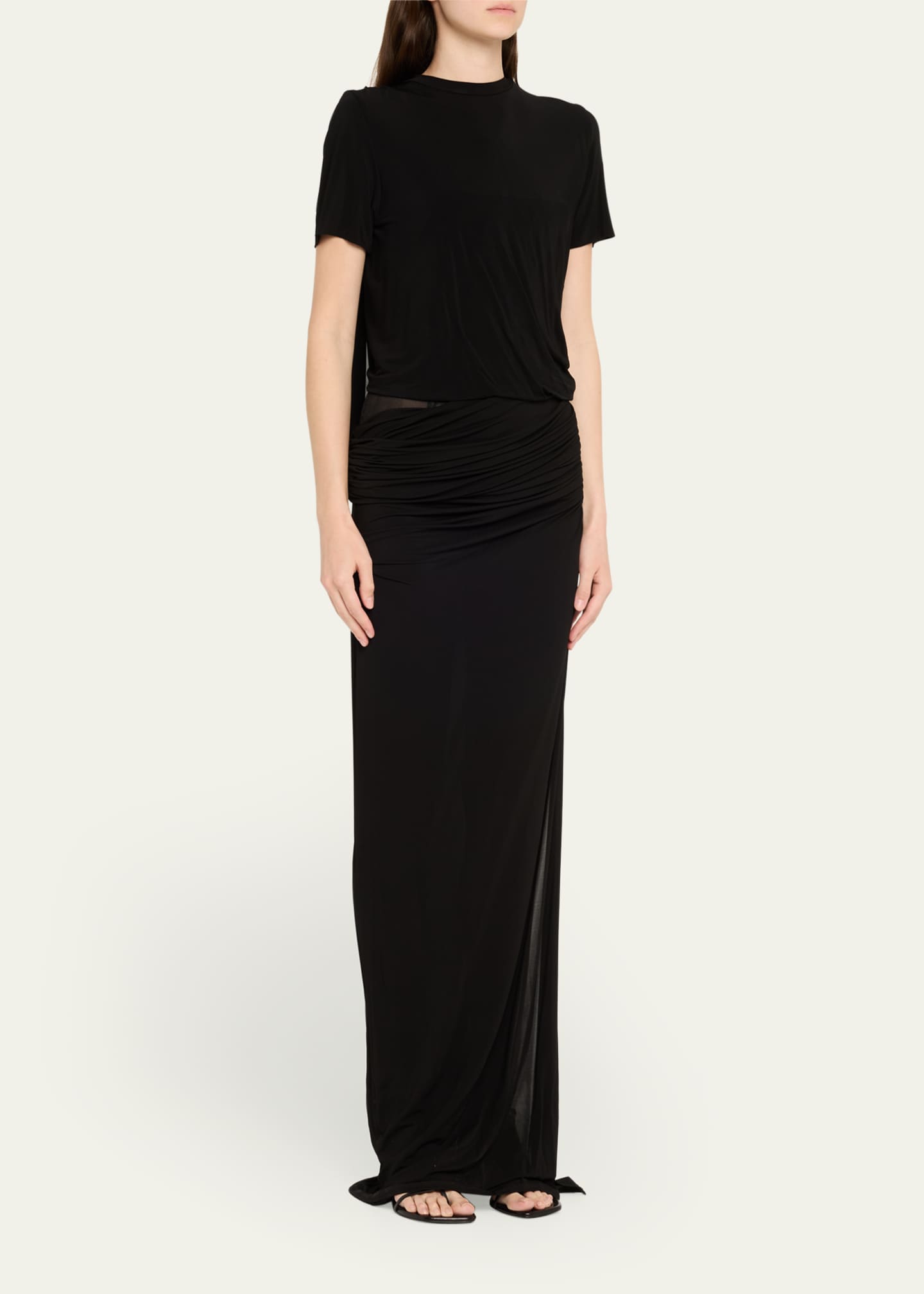 Christopher Esber Coiled Jersey Corseted Tee Gown Image 4 of 5