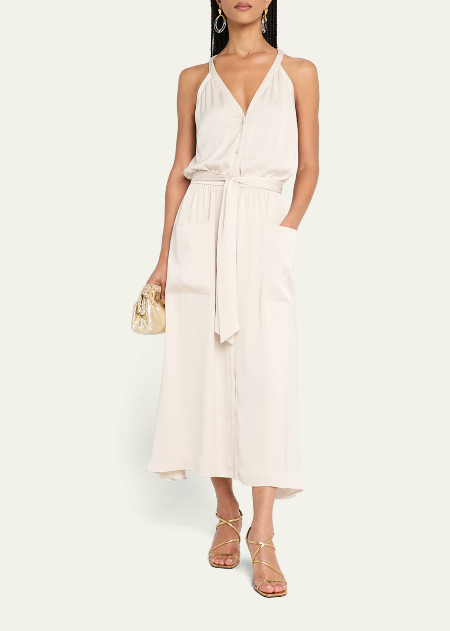 Ramy Brook Amelia Belted Midi Skirt Image 2 of 5