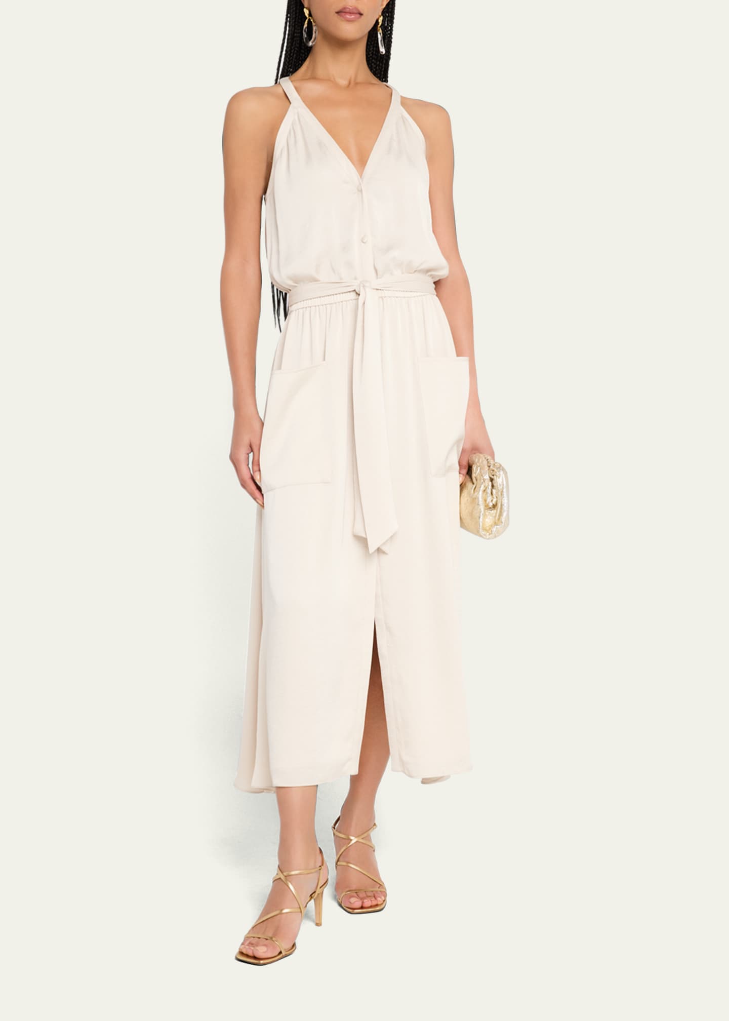 Ramy Brook Amelia Belted Midi Skirt Image 4 of 5