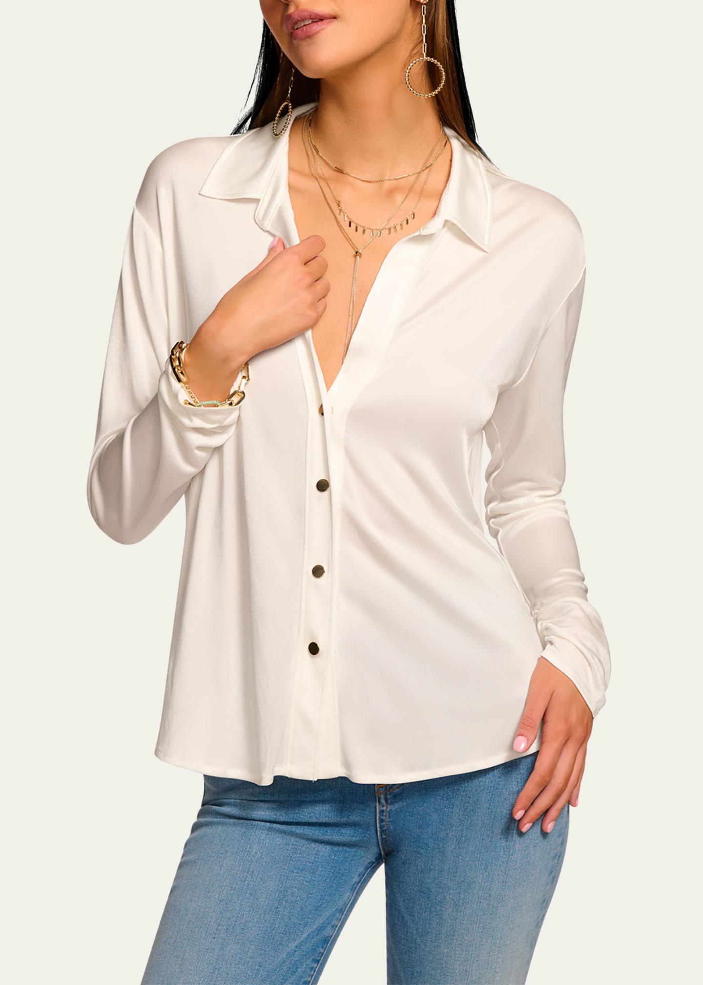 Ramy Brook Belinda Semi-Sheer Top - Bergdorf Goodman