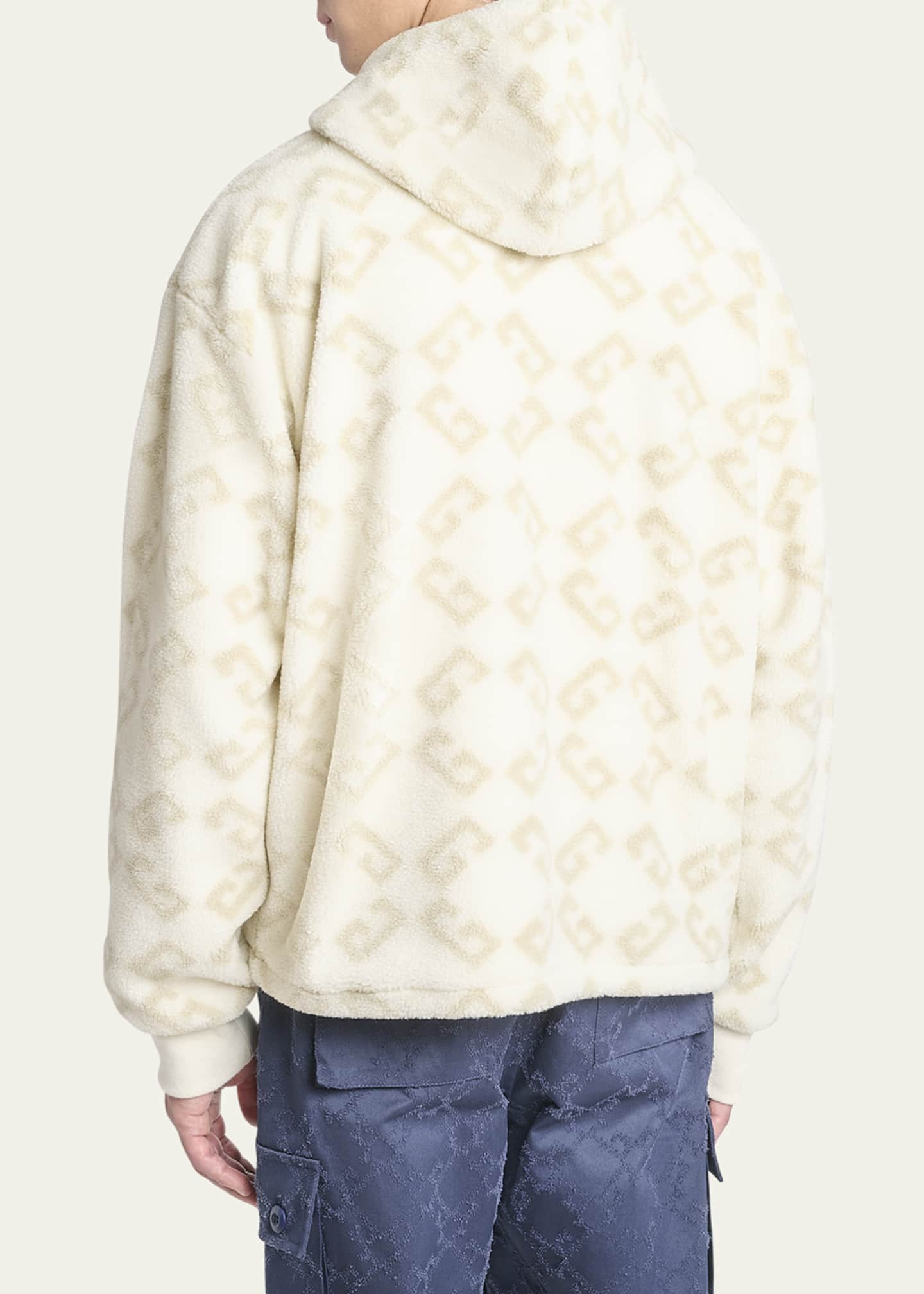 Givenchy Men's 4G Fleece Hooded Jacket Image 3 of 5