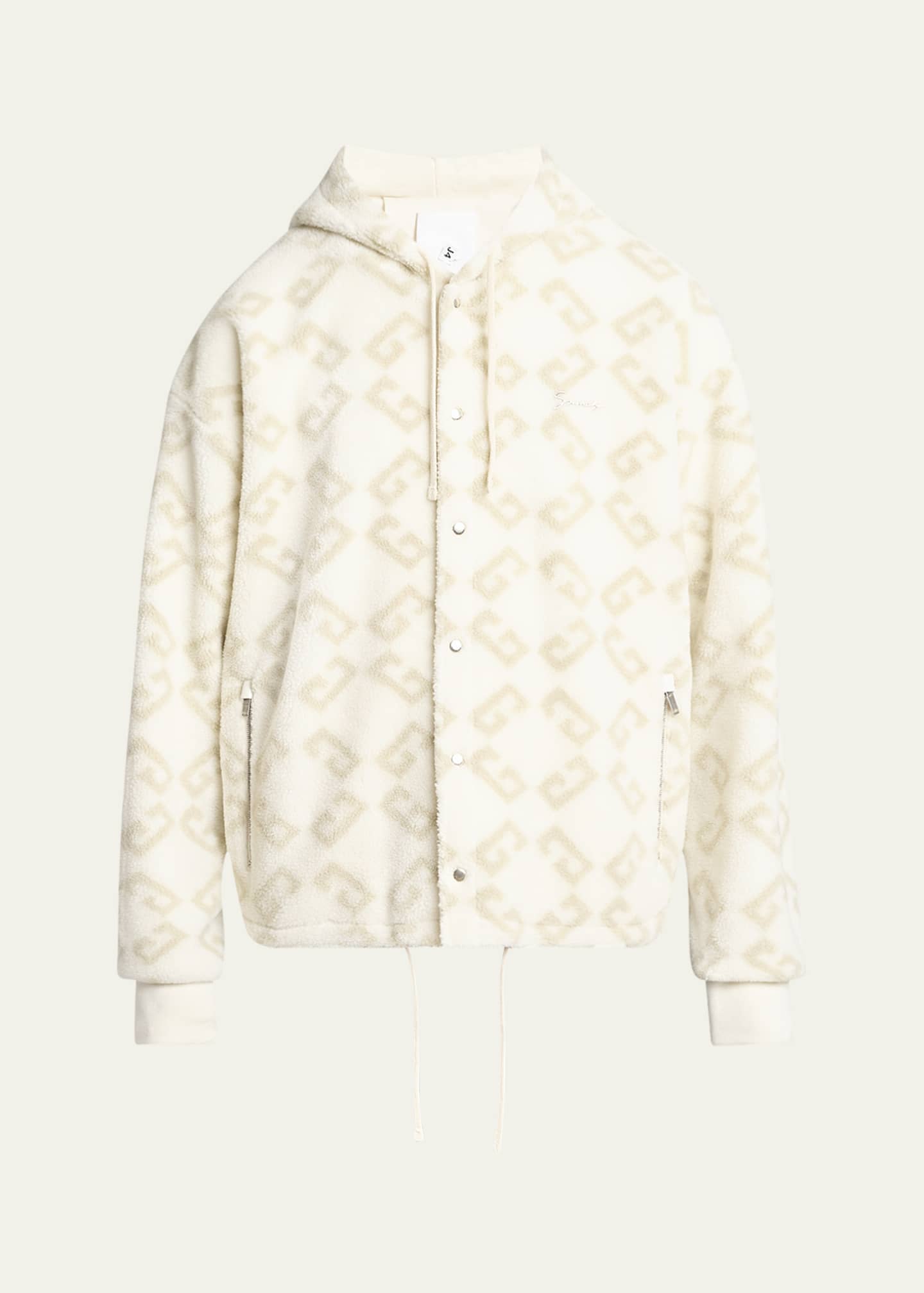 Givenchy Men's 4G Fleece Hooded Jacket Image 1 of 5
