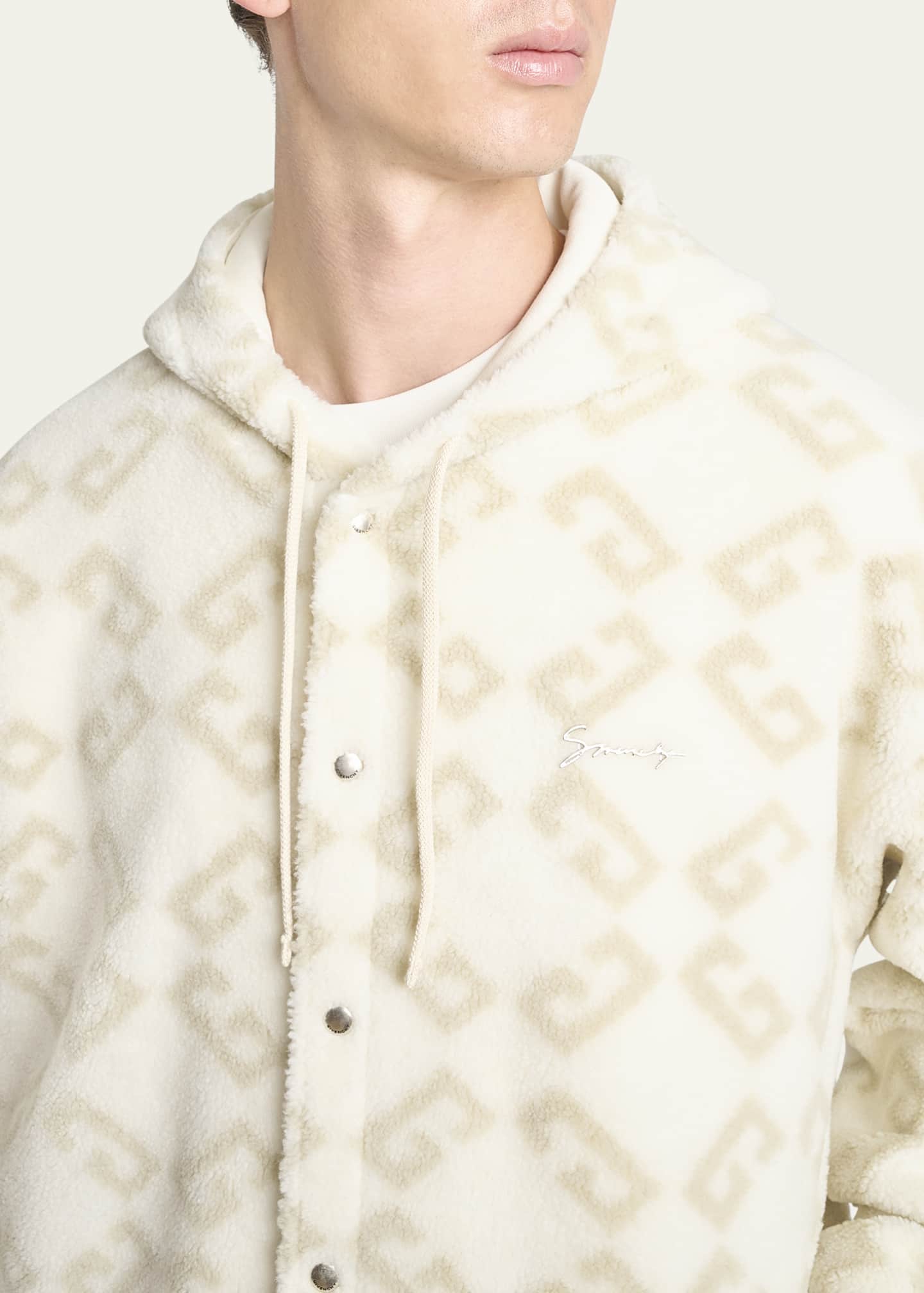 Givenchy Men's 4G Fleece Hooded Jacket Image 5 of 5