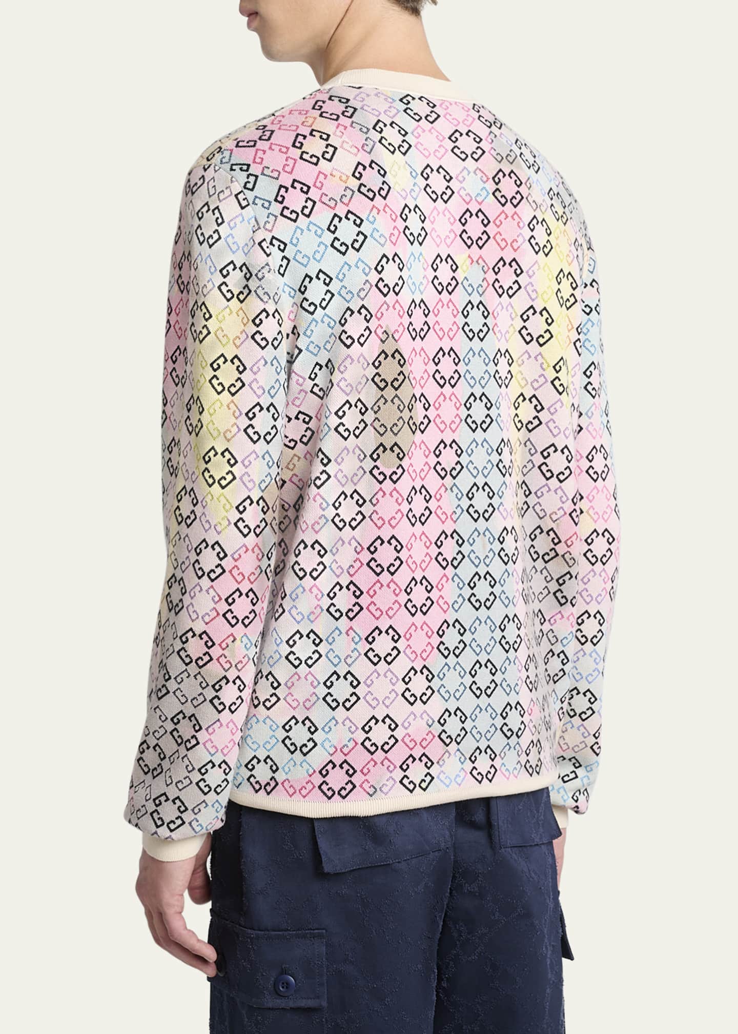 Givenchy Men's Multicolor Monogram Sweater Image 3 of 5