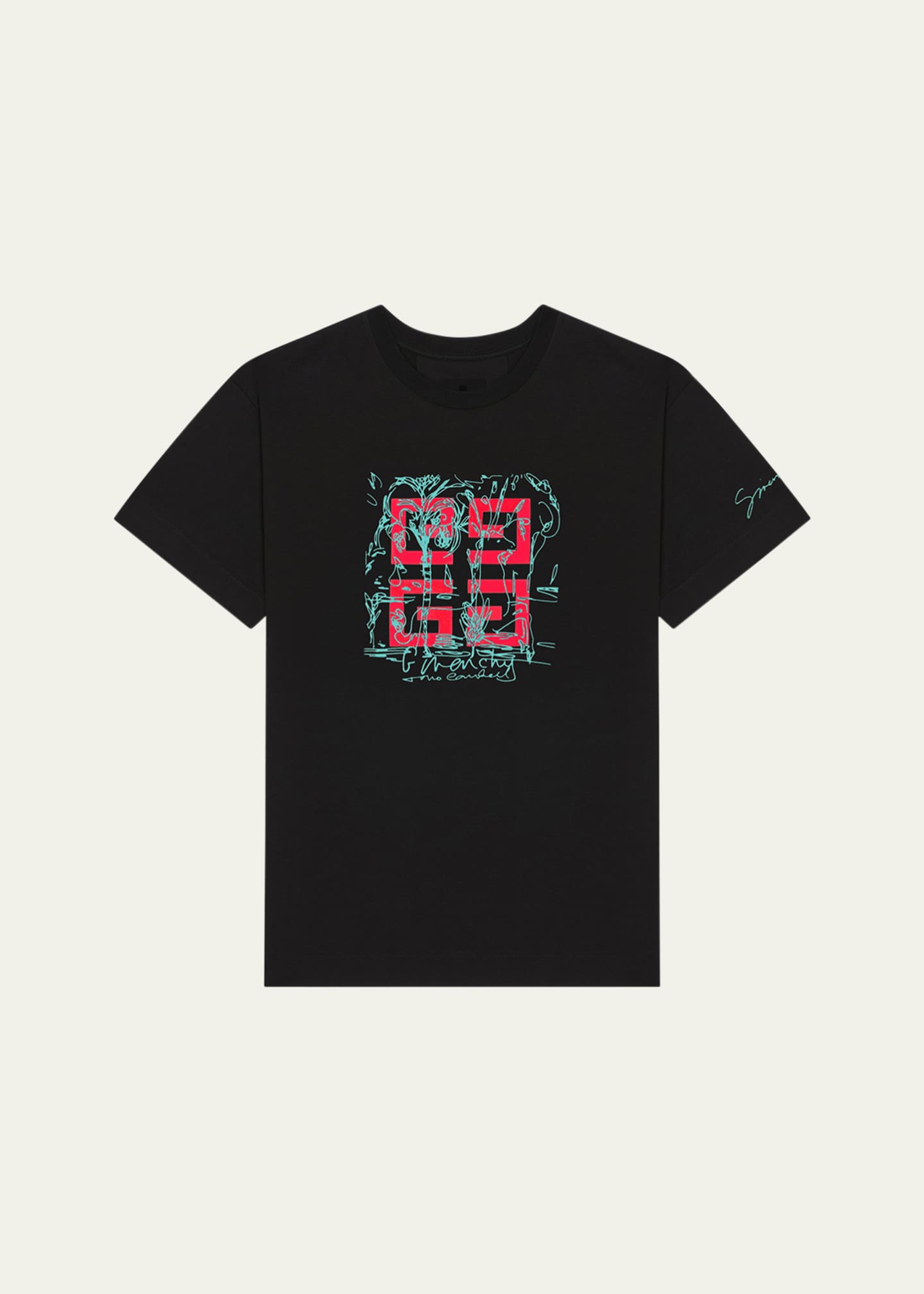 Givenchy Men's 4G Jersey T-Shirt Image 1 of 2