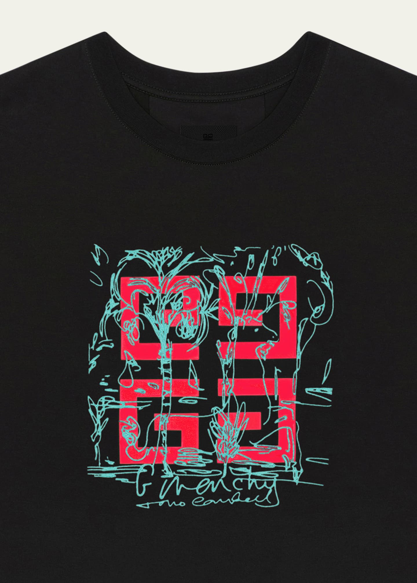 Givenchy Men's 4G Jersey T-Shirt Image 2 of 2