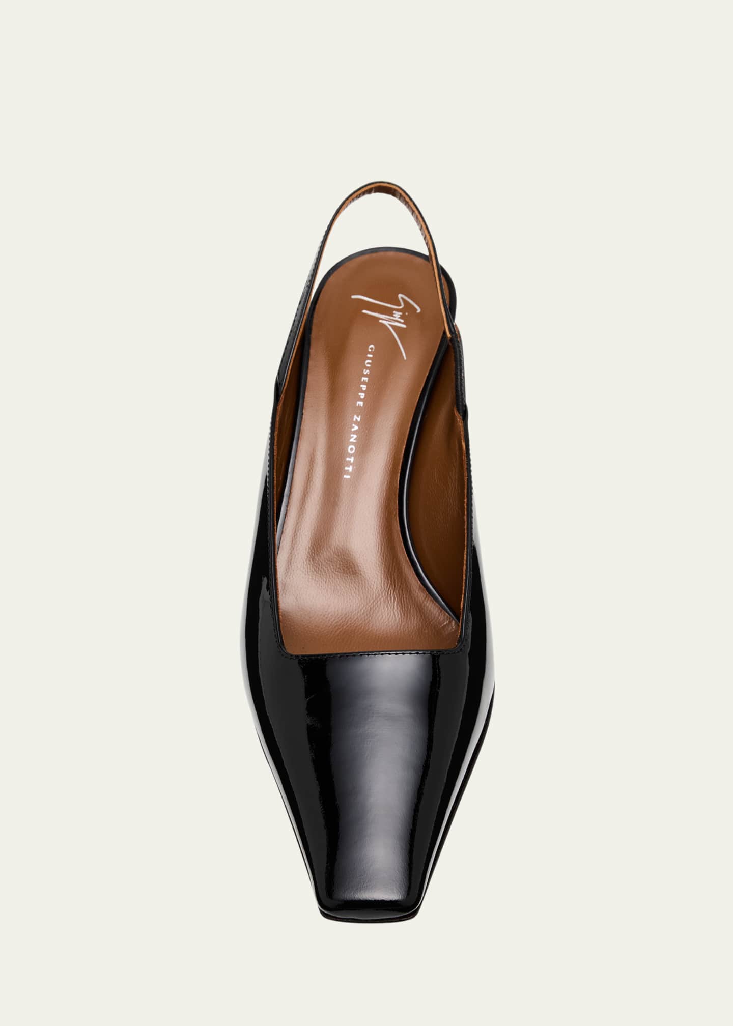Giuseppe Zanotti Patent Leather Slingback Pumps Image 6 of 6